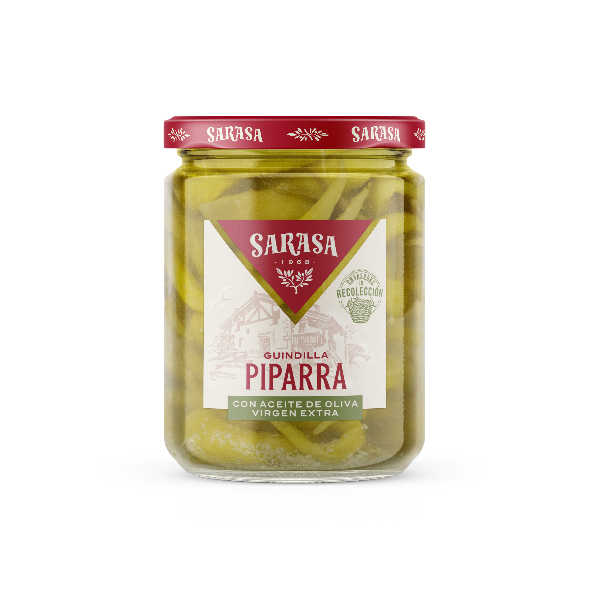 Hot peppers in olive oil 190/400 g