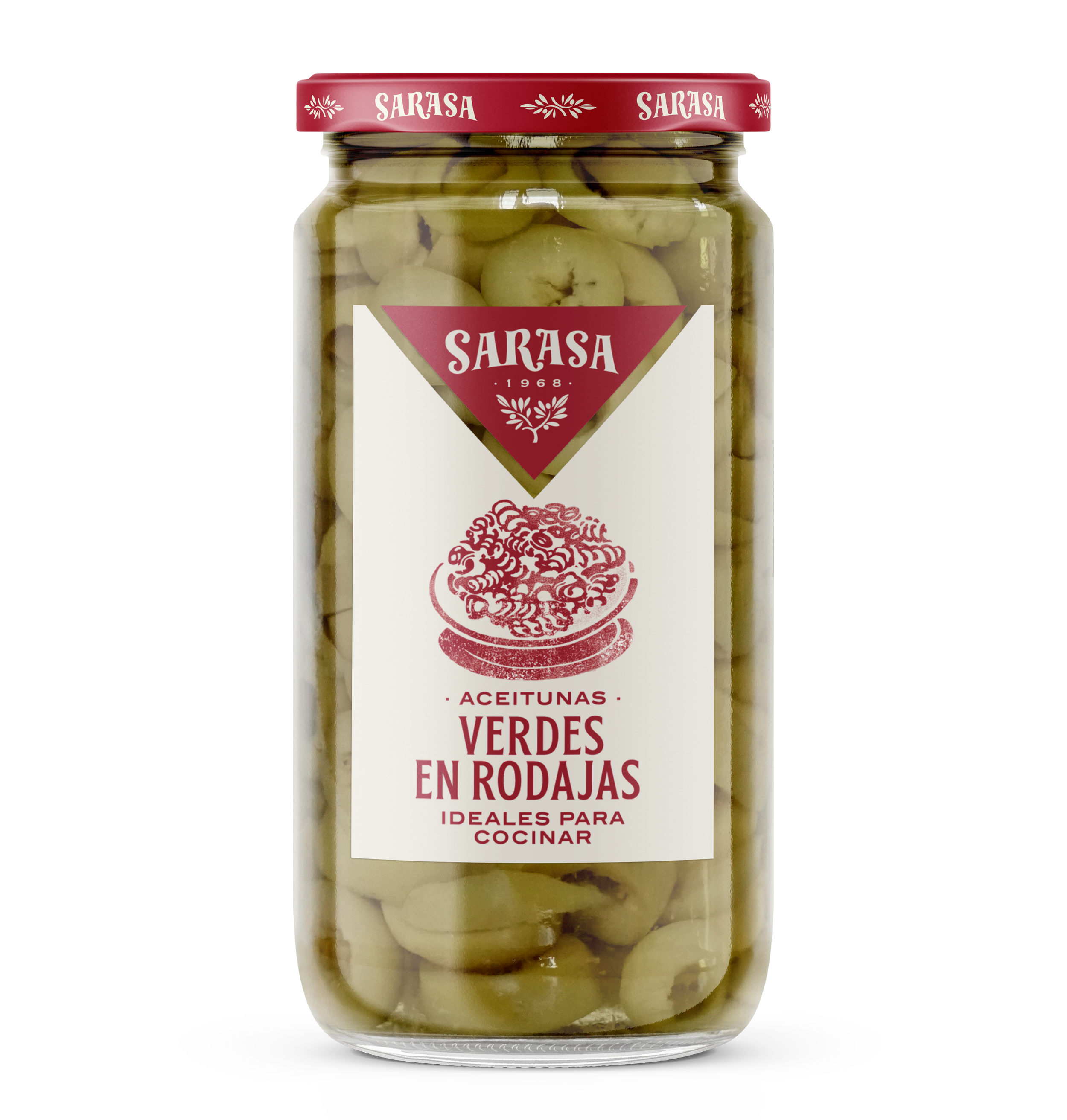 Aceitunas verdes en rodajas 180/350 g