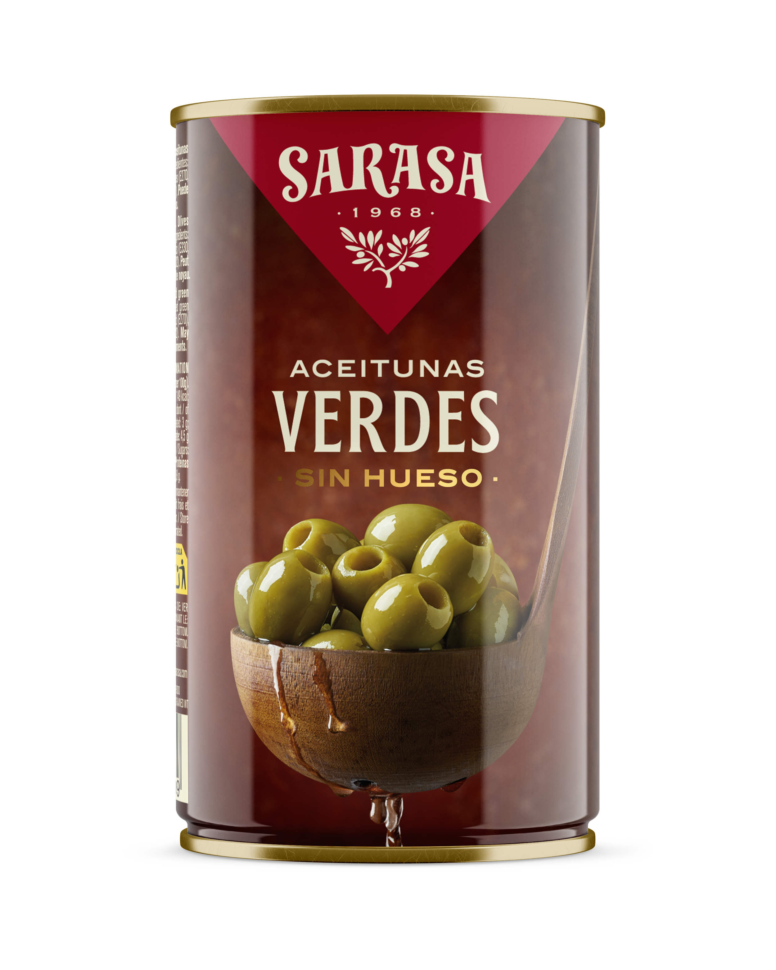 Aceitunas verdes sin hueso 150/320 g