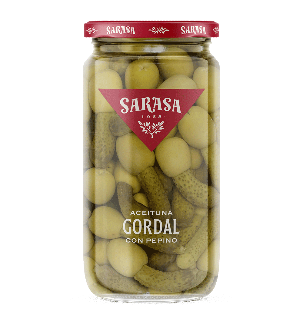 Gordal olives with pickles 480/900 g