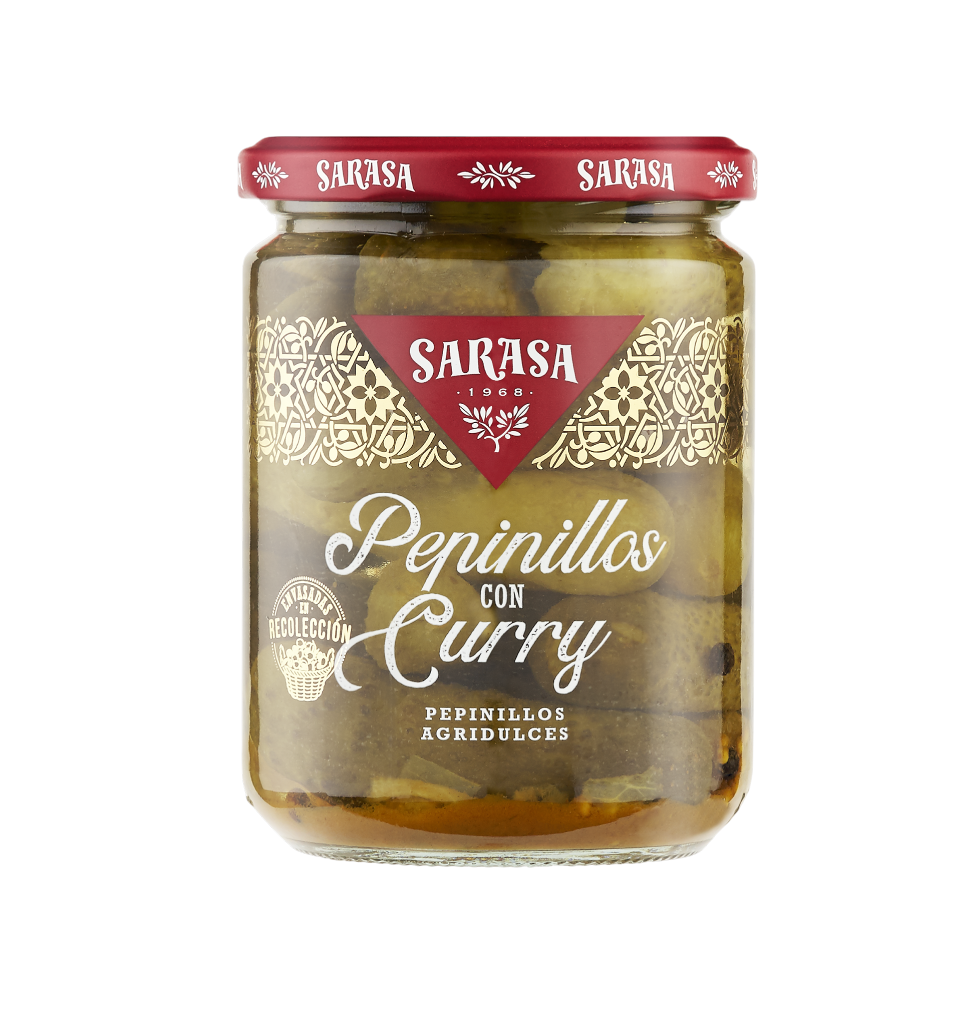 Pepinillos agridulces con curry 190/400 g (3.73 € / 7.29 лв.)