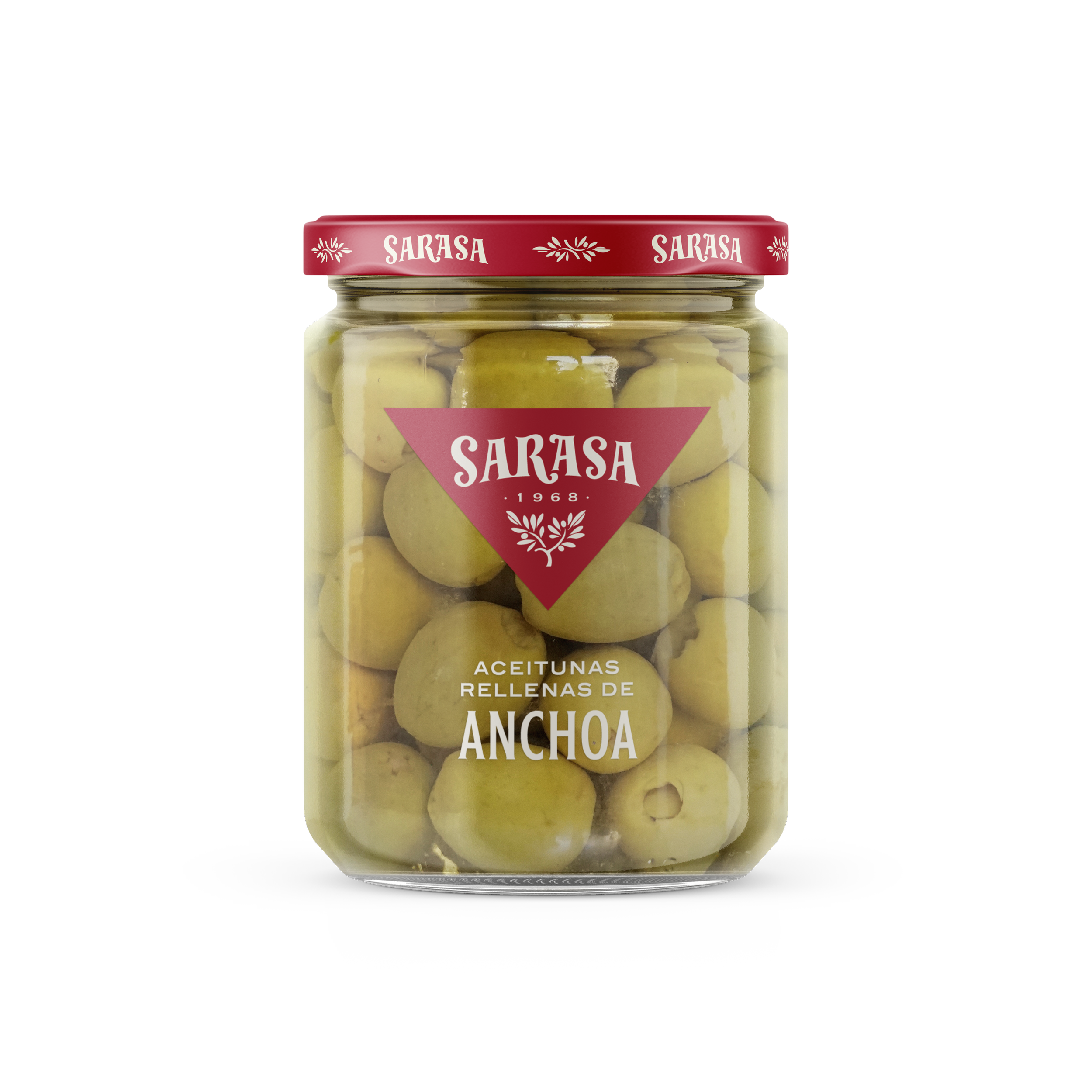Green olives with anchovy flavour 190/370 g