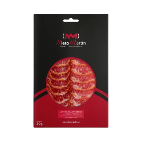 LOMO de Bellota; 50% Ibérico; 80 gr; Sliced  (7.41 € / 14.49 лв.)