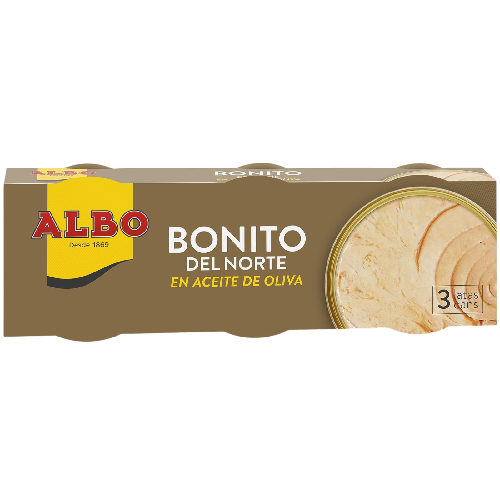 Atún blanco en aceite de oliva; 3 х 65 g (195 g)  (7.15 € / 13.98 лв.)