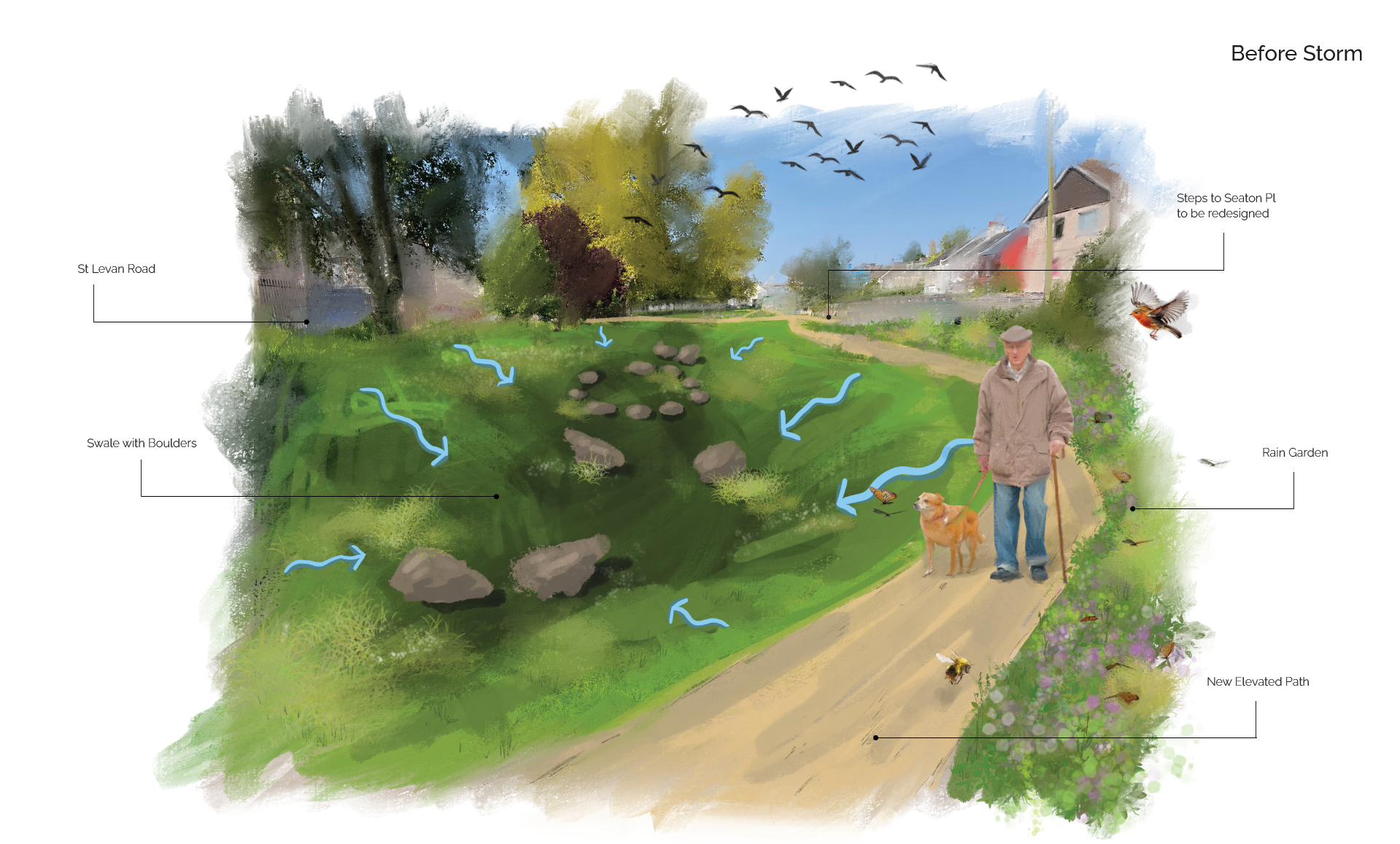 St Levan Park Flood Relief Scheme