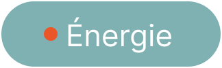 Bouton avec le mot 'Énergie' et un point rouge