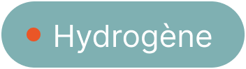 Panneau indiquant 'Hydrogène' avec point rouge
