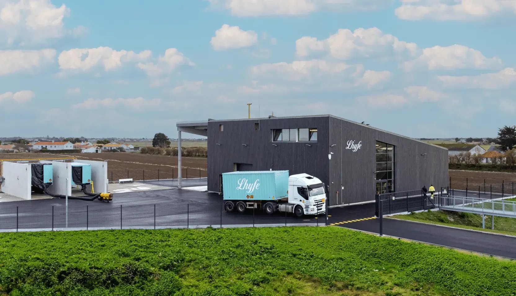 Site de production hydrogène vert Lhyfe Bouin