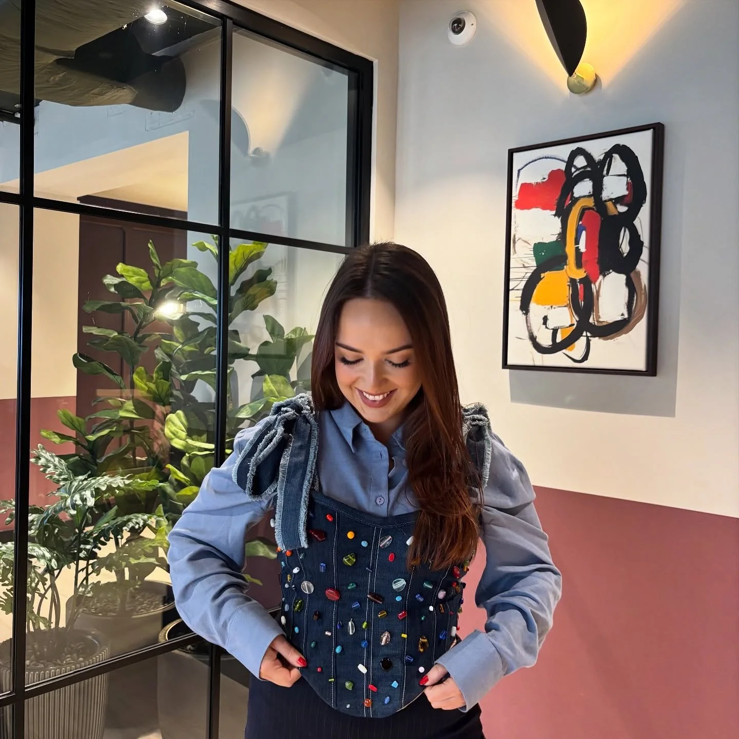 OOTD for @irelandfashionweek Bootcamp #2 💥
Wearing my beaded denim corset 💫 So inspired by all the amazing speakers today at the event . The 4-week countdown is officially ON! 🫶✨ #IrelandFashionWeek #OOTD #GraduateDesigners #FashionBootcamp #irish
