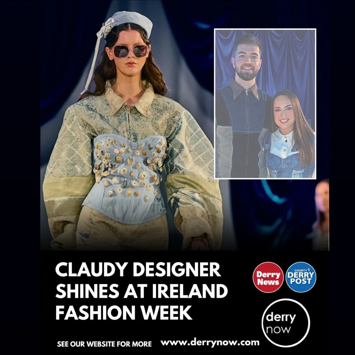 Thank you @aoifemariemac for the feature in the @derrypost 🗞️💻💙

Photography by @_listova 📸 

#irelandfashionweek #derrynews #derrypost