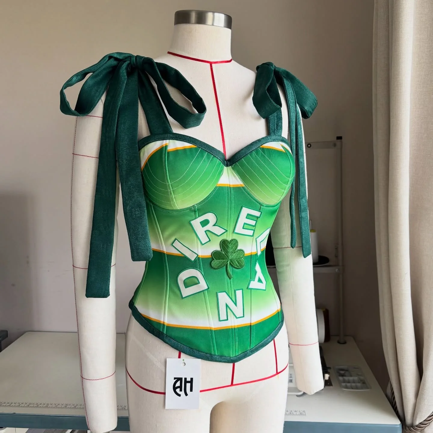 If St Patrick had a sewing machine ☘️🇮🇪✂️&hellip; #irishdesign #sustainablefashion #upcycled