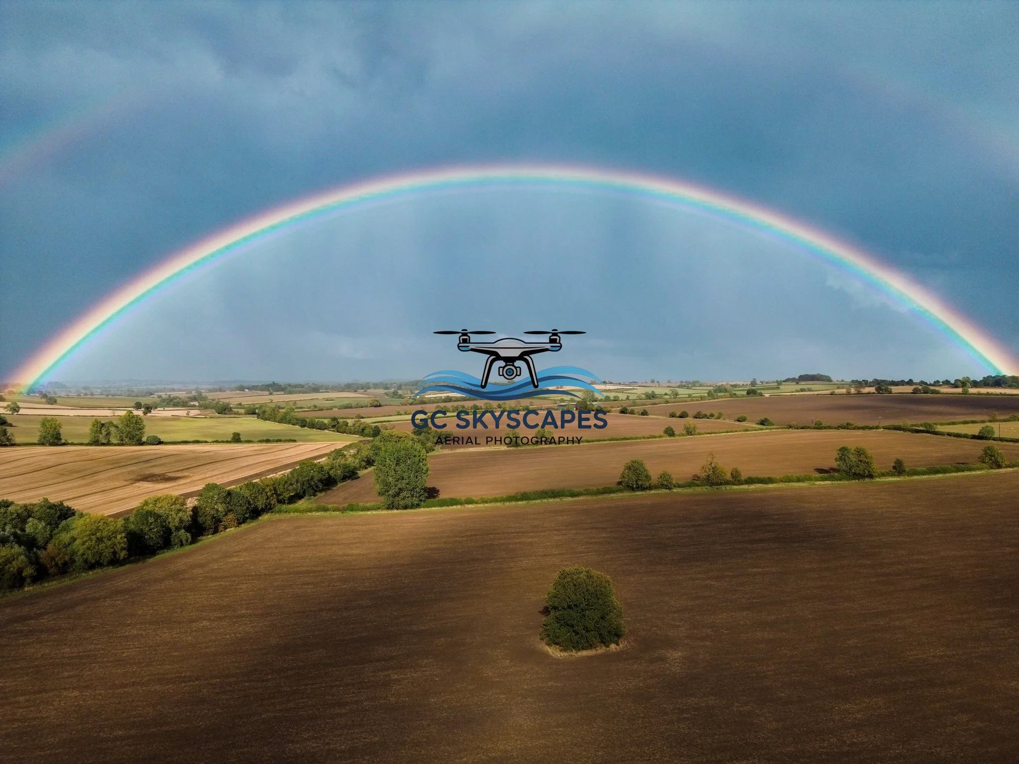 Rainbow in Stormy Skies