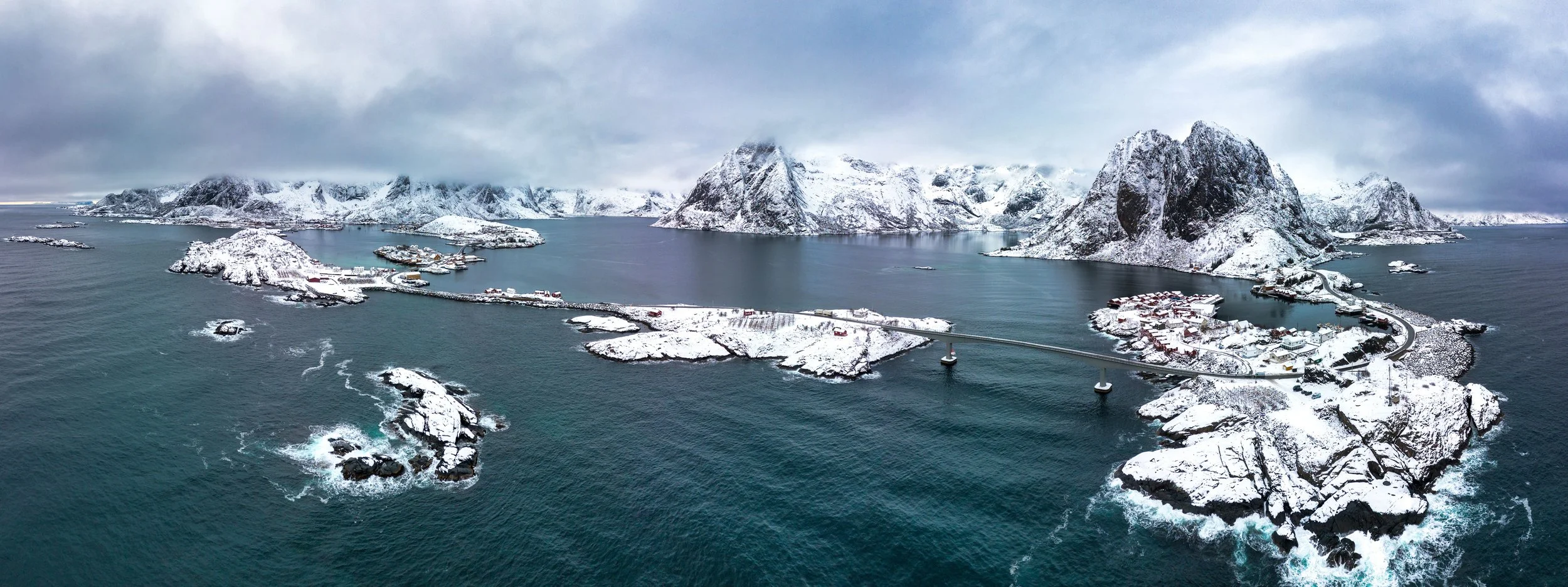 Hamnoy aus der Luft