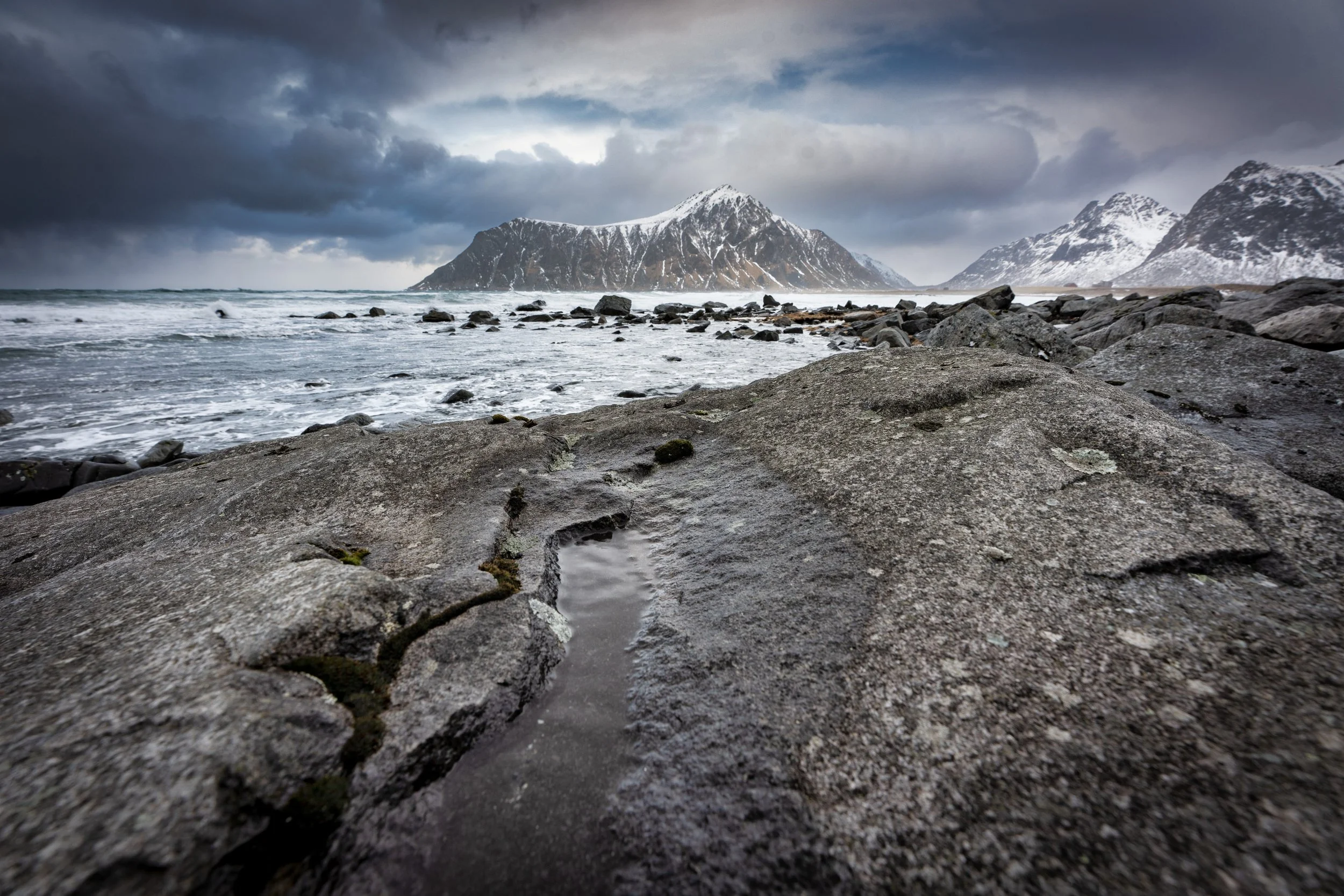 Skagsanden bei stürmischem Wetter