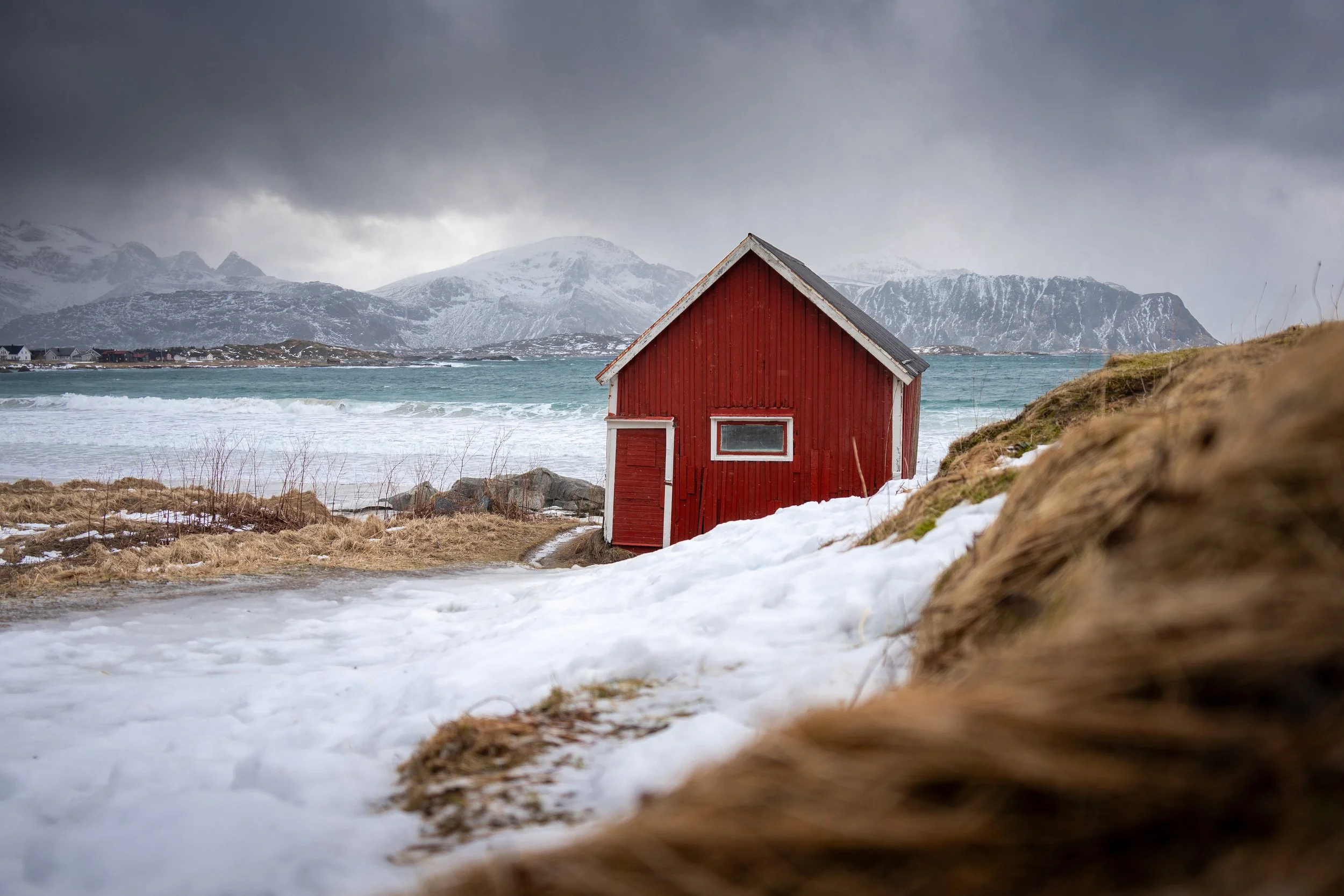 Tag 1 Lofoten: Die rote Hütte von Ramberg