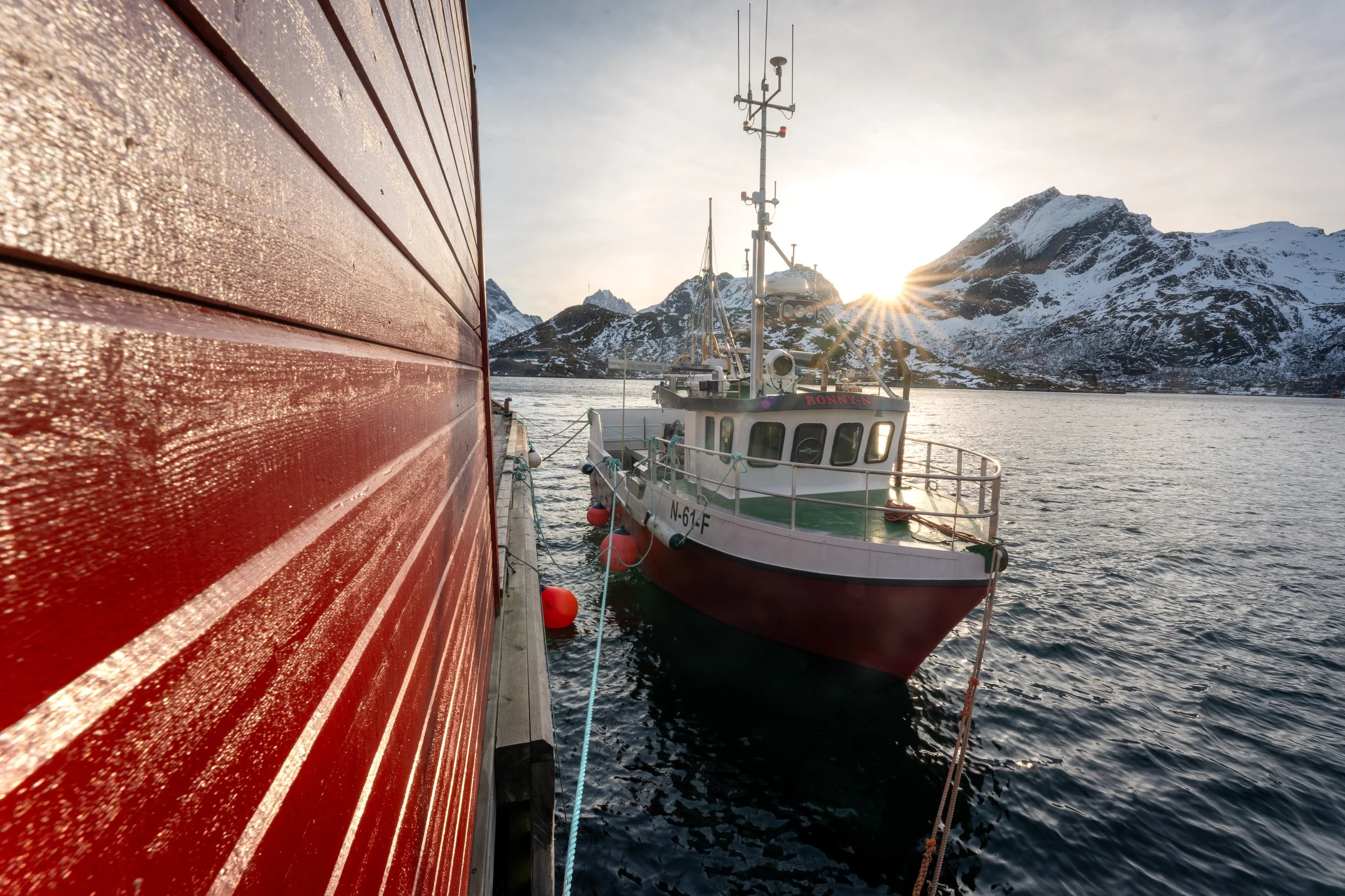 Fischerboot an unserer Unterkunft