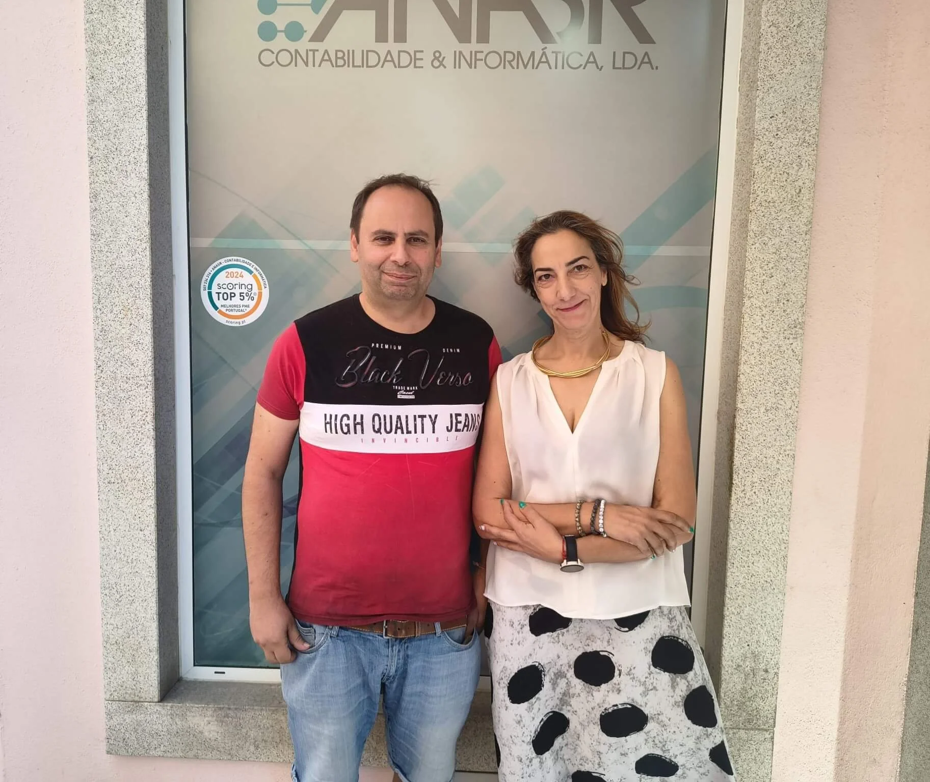 Nuno e Anabela, sócios da Anasr