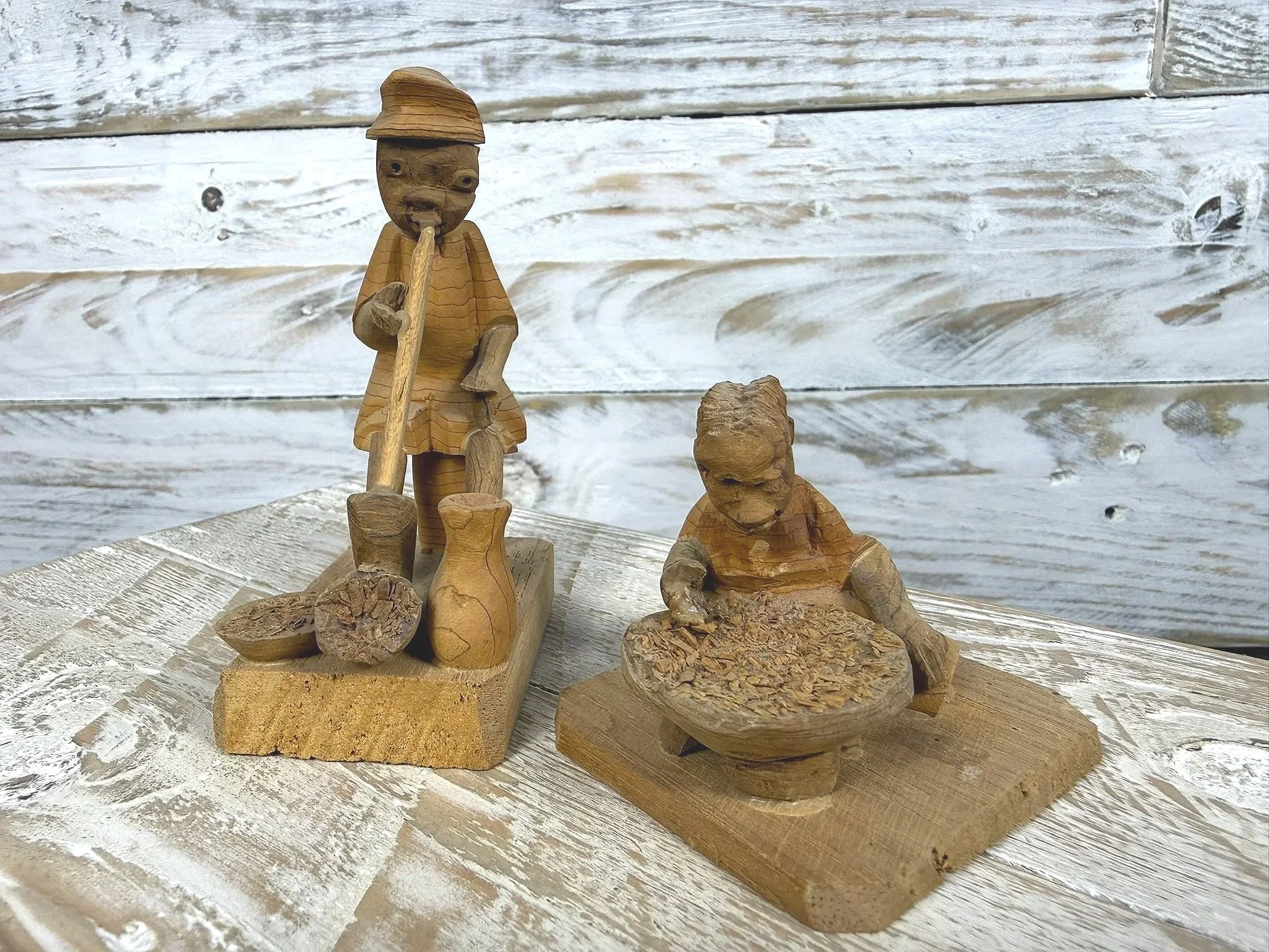 Yoruba Thorn Wood Figures