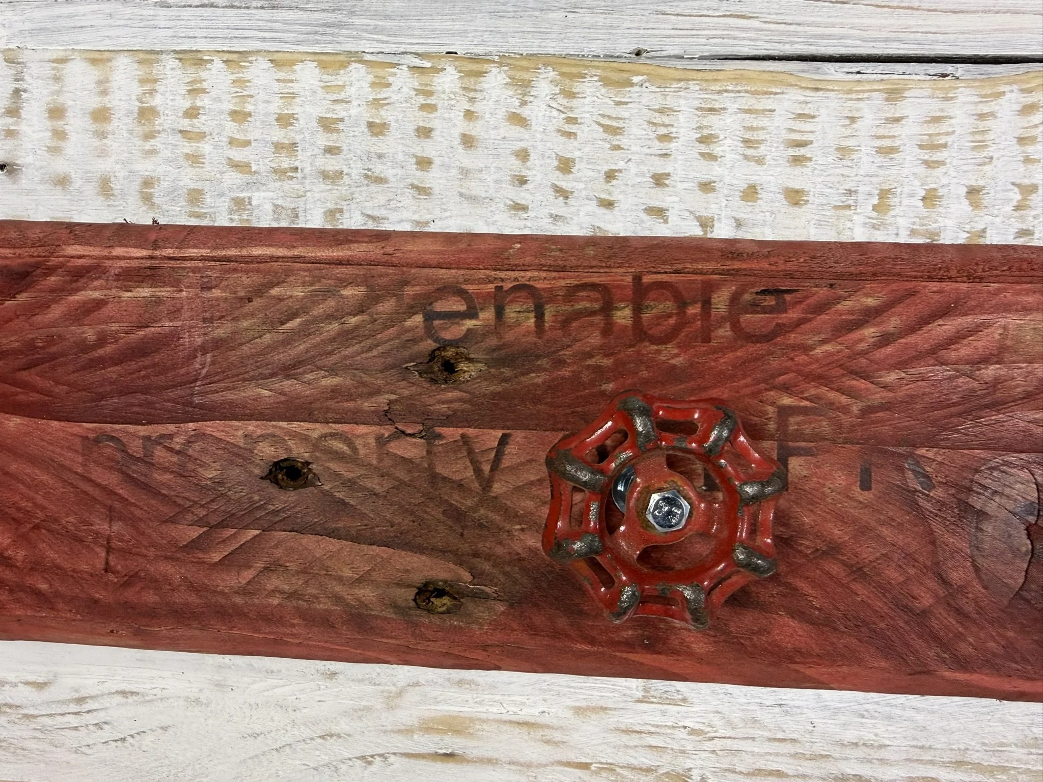 Industrial Valve Hook Rail (Steampunk Style)