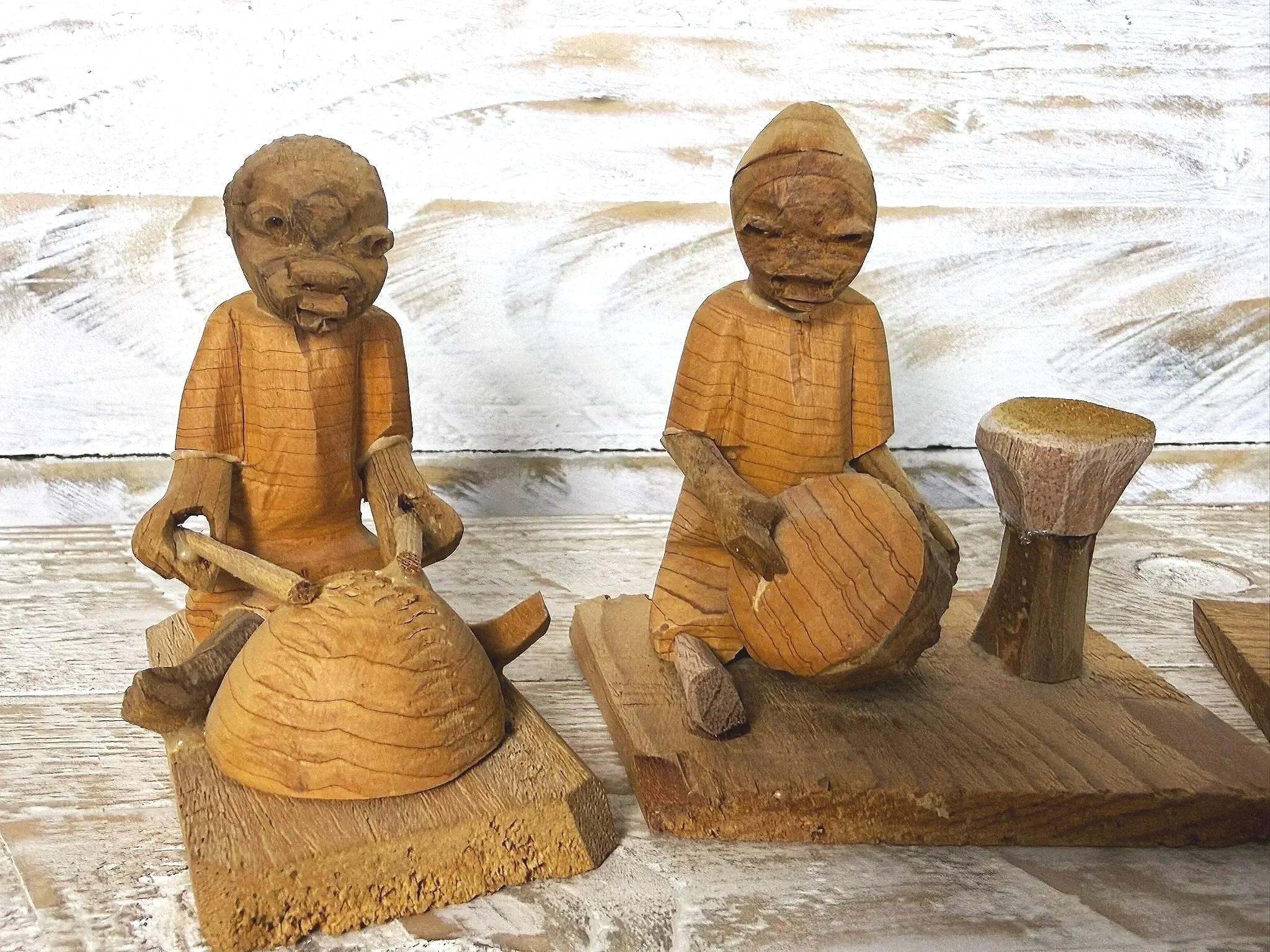 Yoruba Thorn Wood Figures
