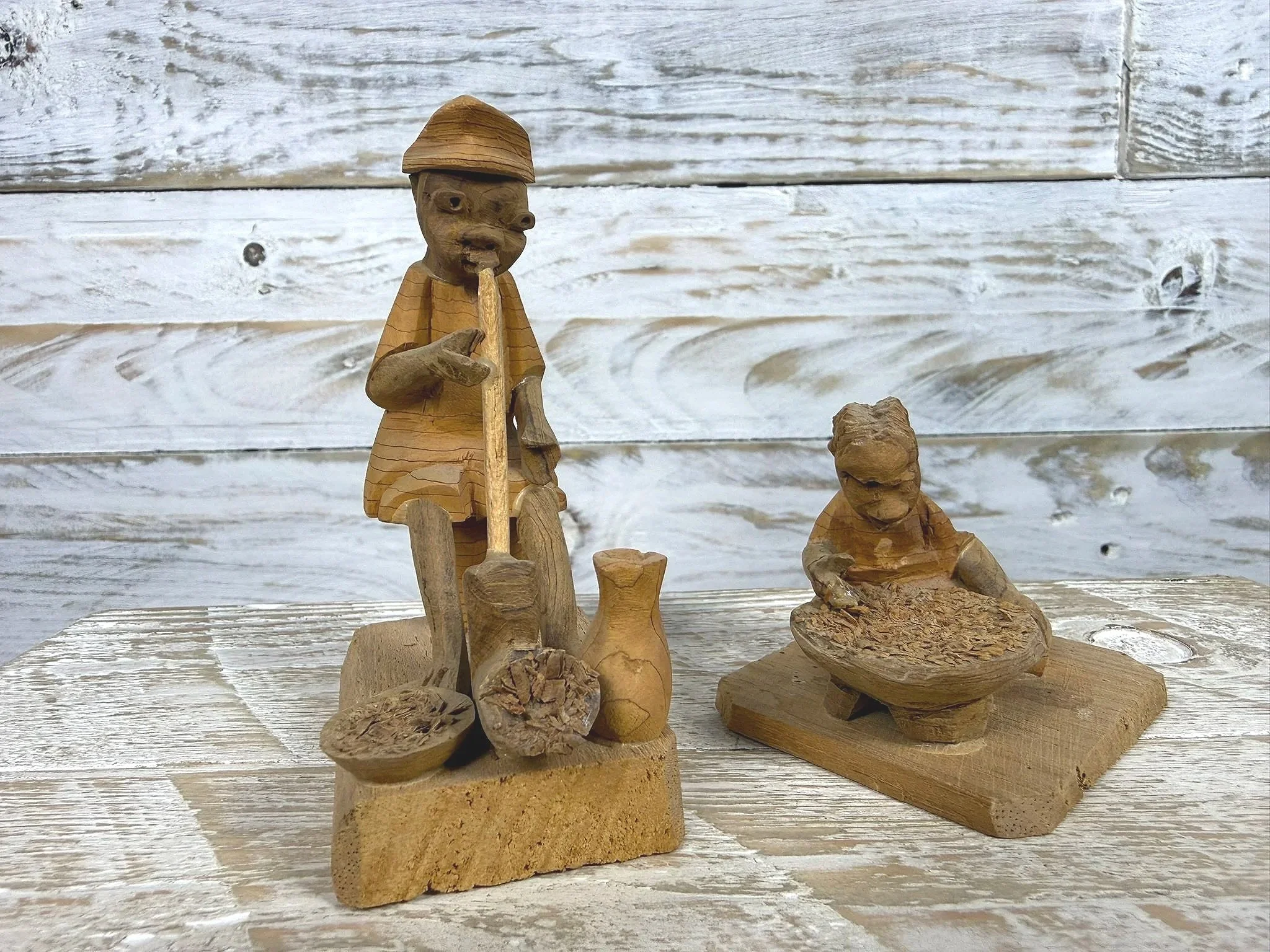 Yoruba Thorn Wood Figures