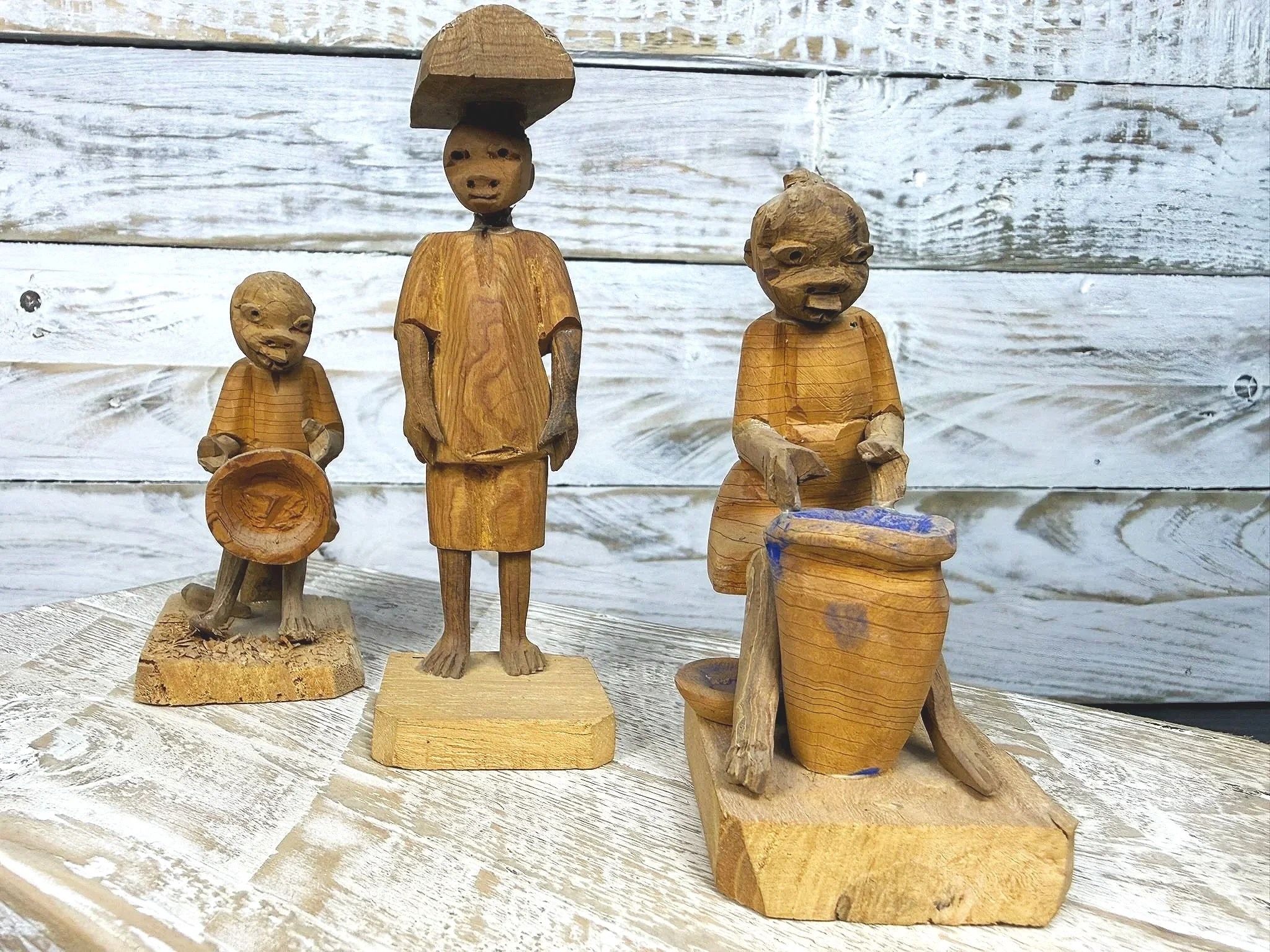 Yoruba Thorn Wood Figures