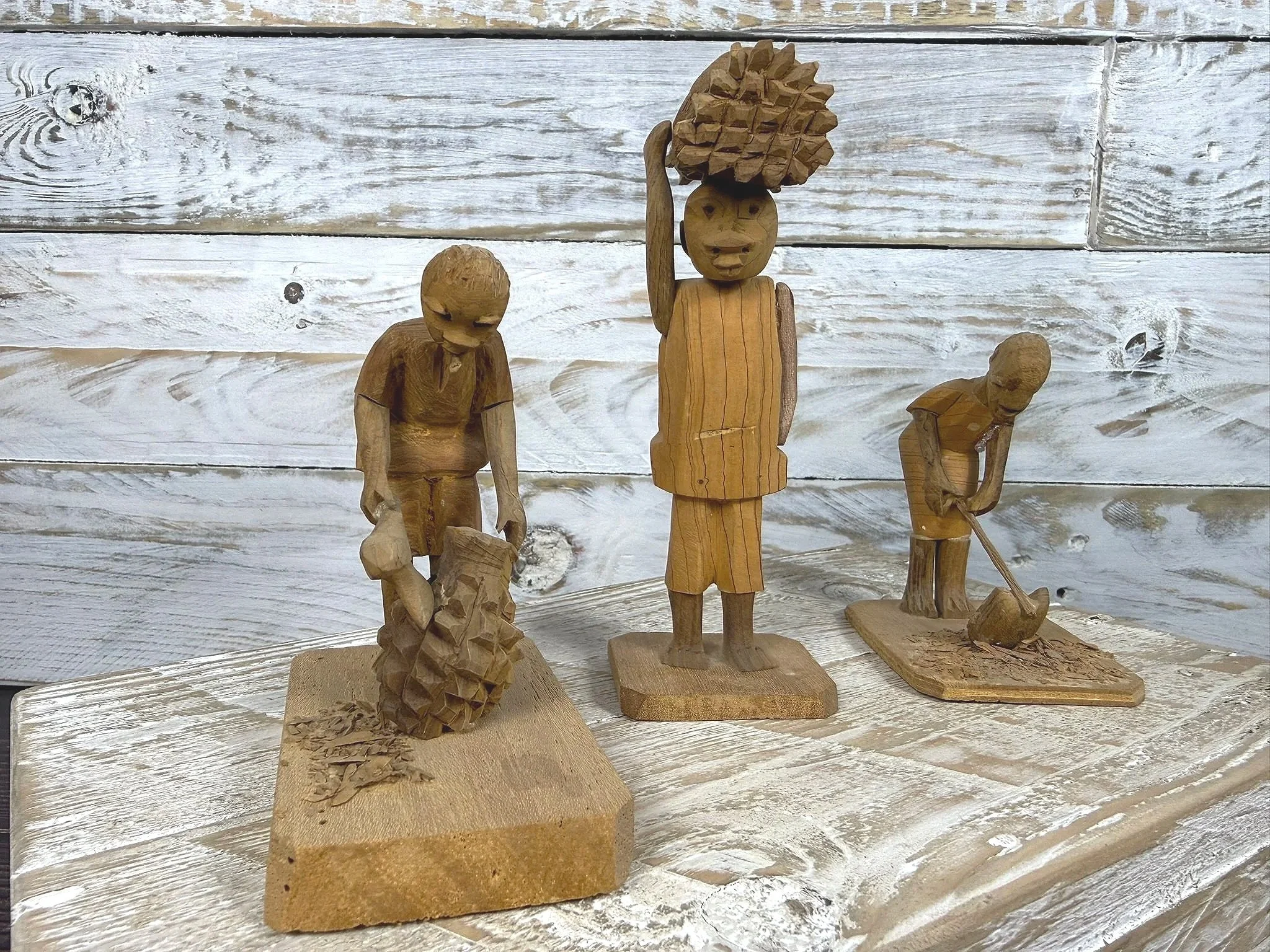 Yoruba Thorn Wood Figures