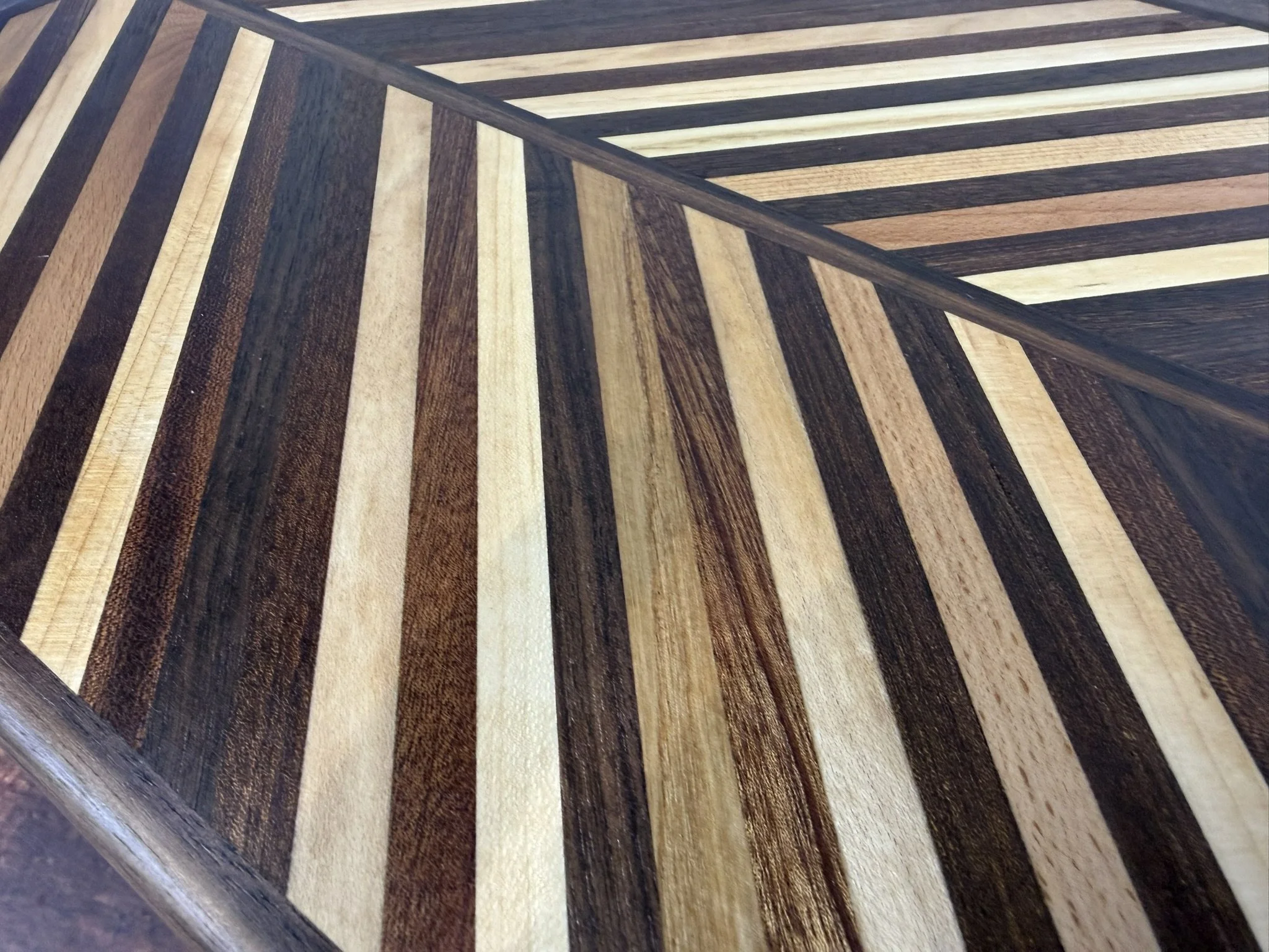 Handmade Reclaimed Wood Serving, Charcuterie & Cutting Boards – Unique Pattern Collection