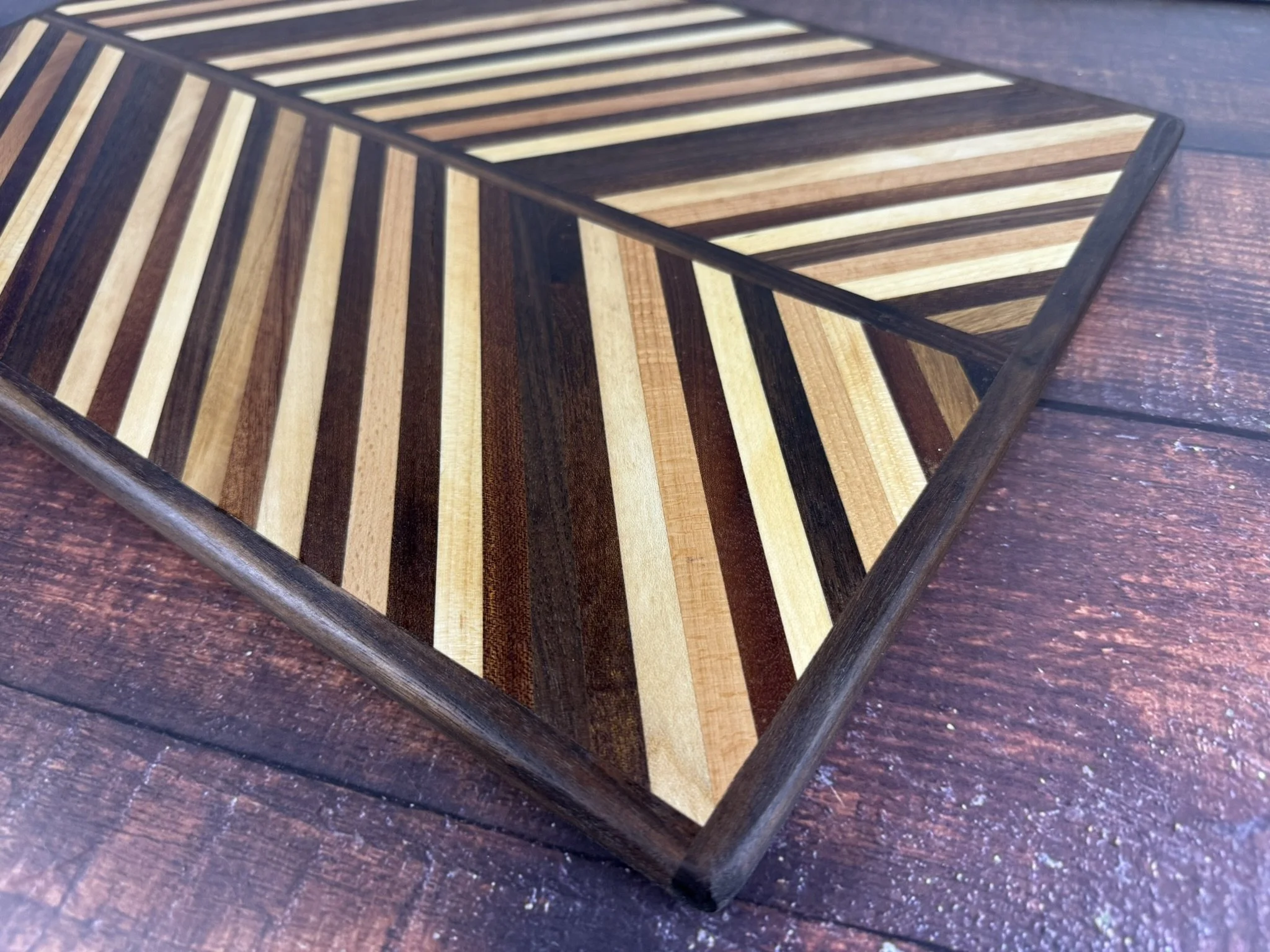 Handmade Reclaimed Wood Serving, Charcuterie & Cutting Boards – Unique Pattern Collection