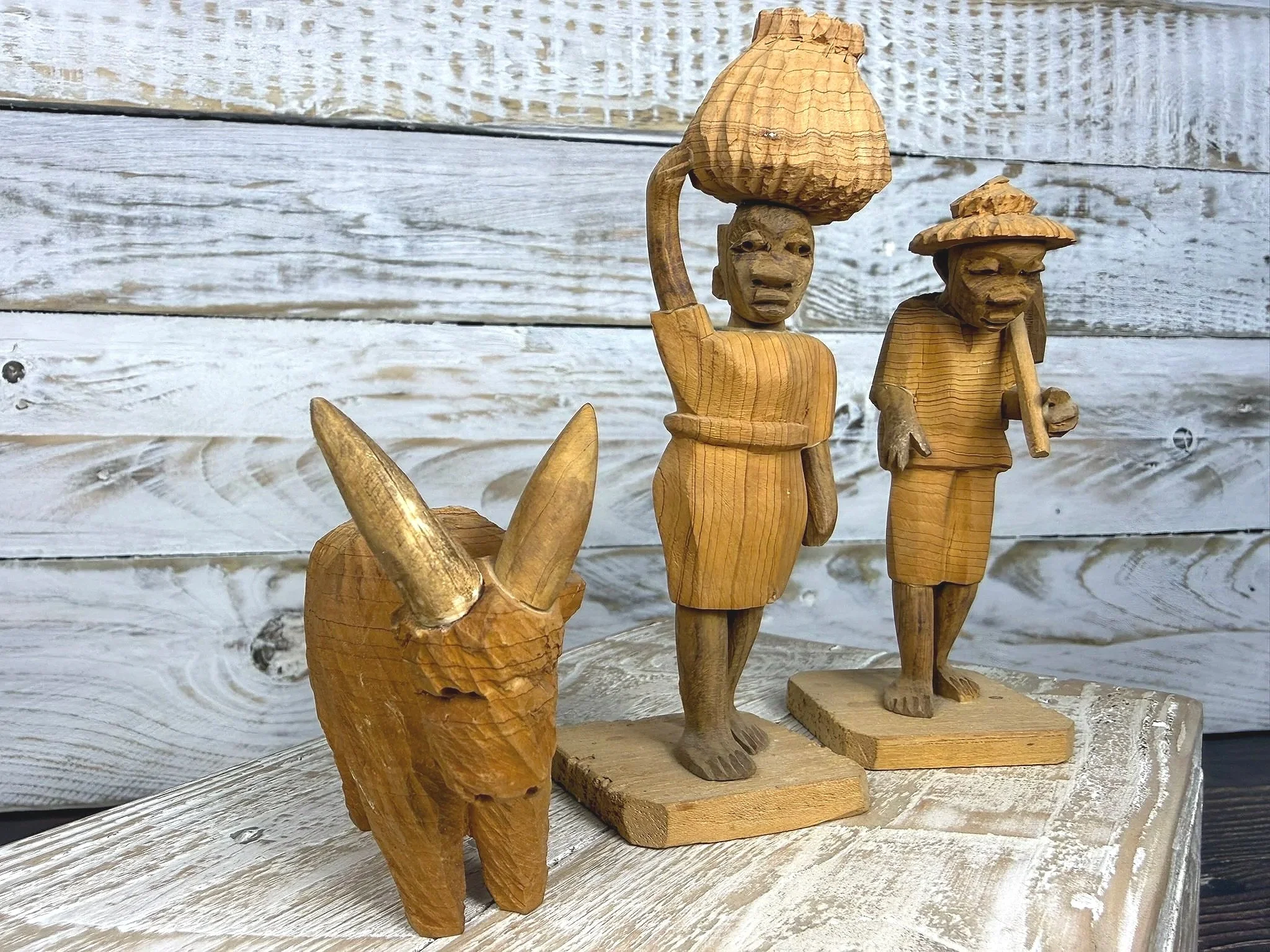 Yoruba Thorn Wood Figures