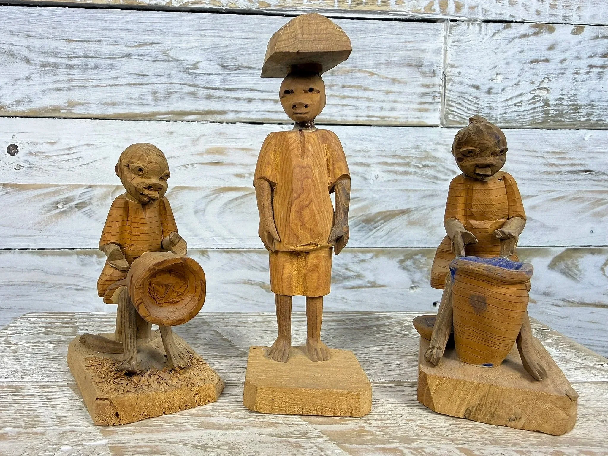 Yoruba Thorn Wood Figures