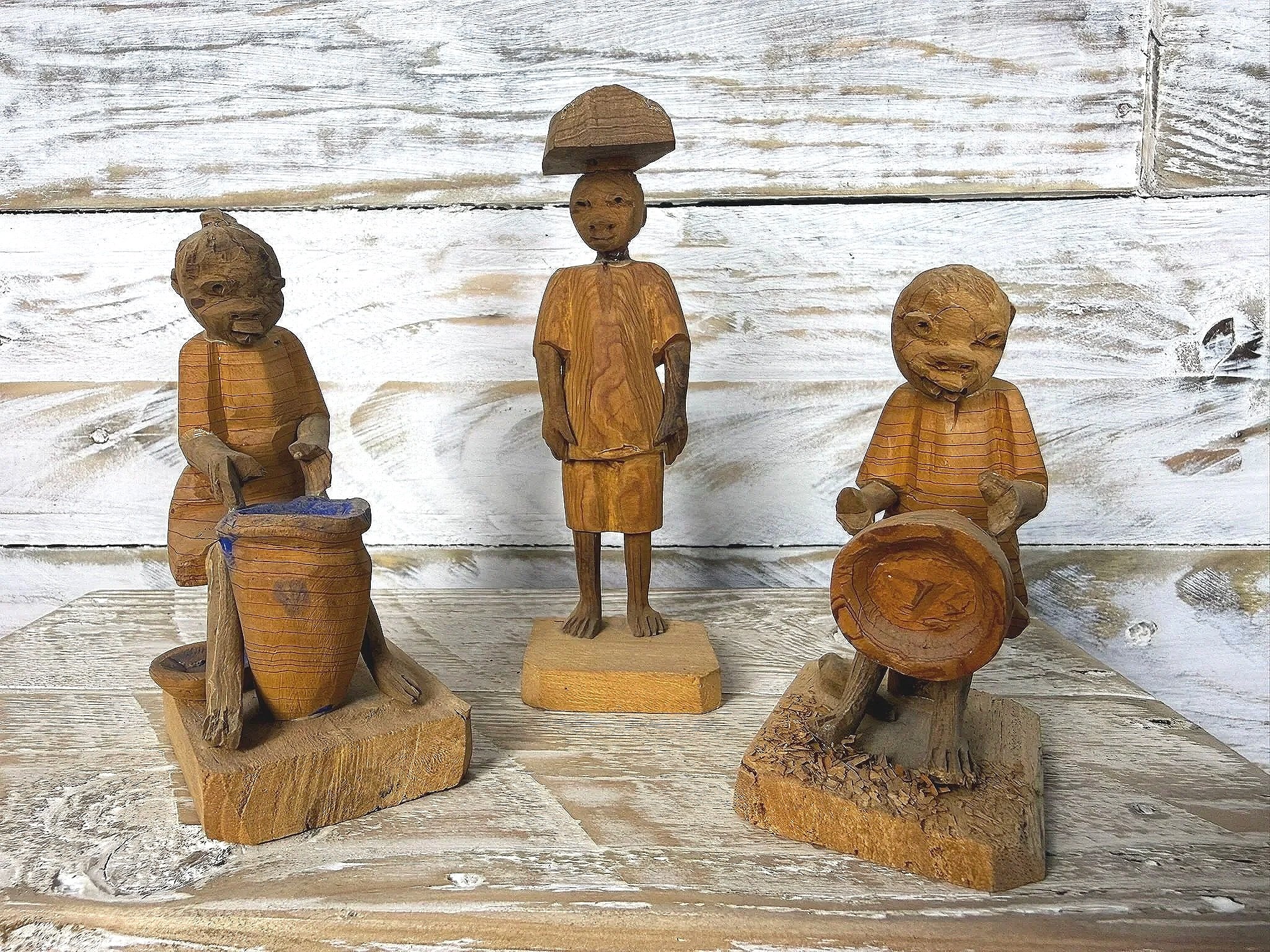 Yoruba Thorn Wood Figures