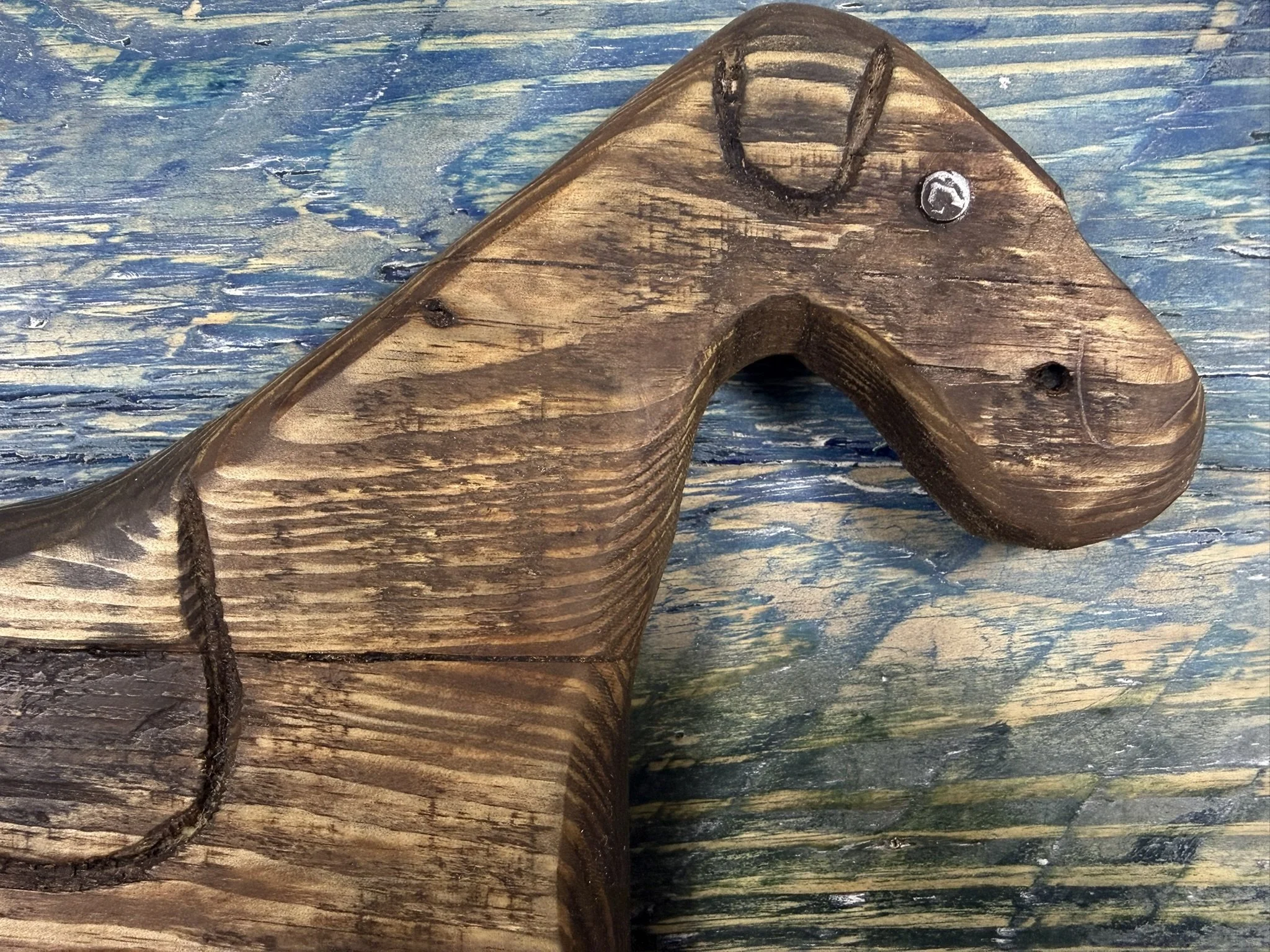 Hand-Carved Lakeland Terrier Wall Art – Reclaimed Wood Dog Sculpture