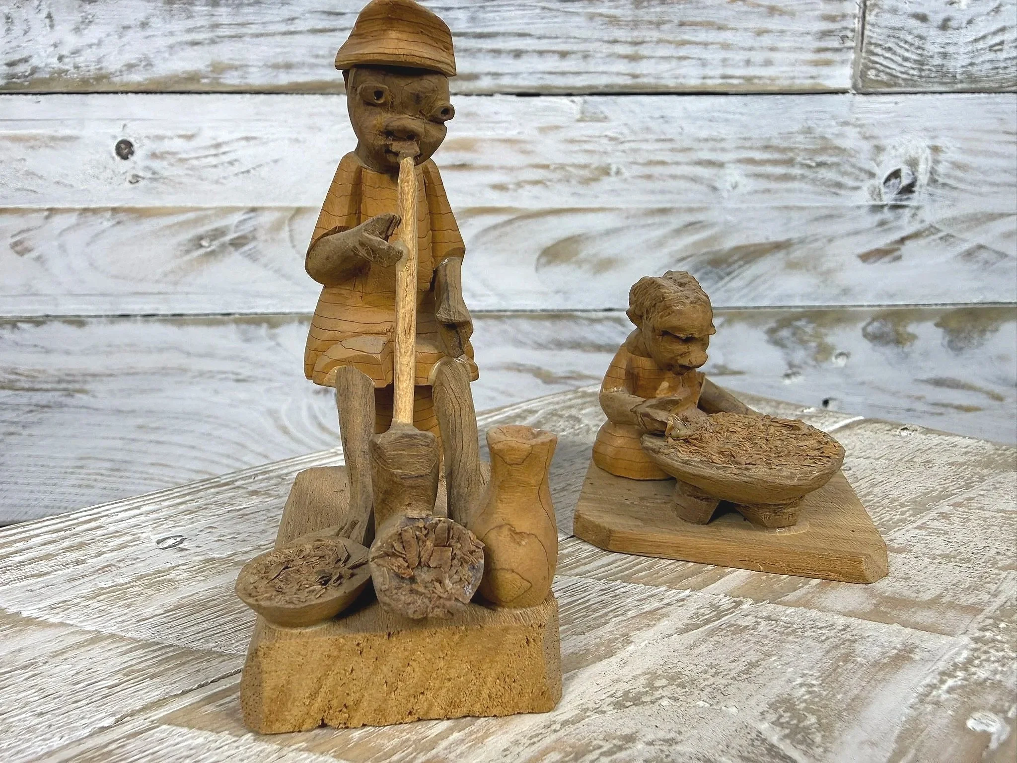 Yoruba Thorn Wood Figures