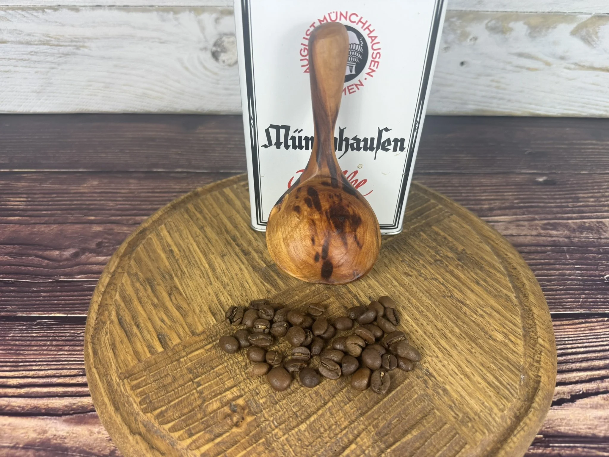 Hand-Carved Coffee & Tea Scoop - Plum