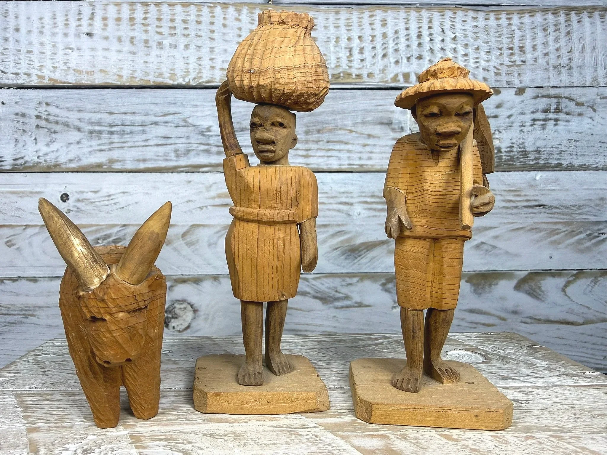 Yoruba Thorn Wood Figures