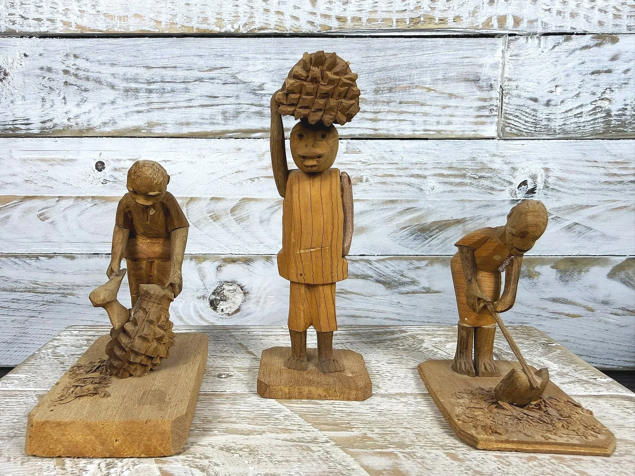Yoruba Thorn Wood Figures