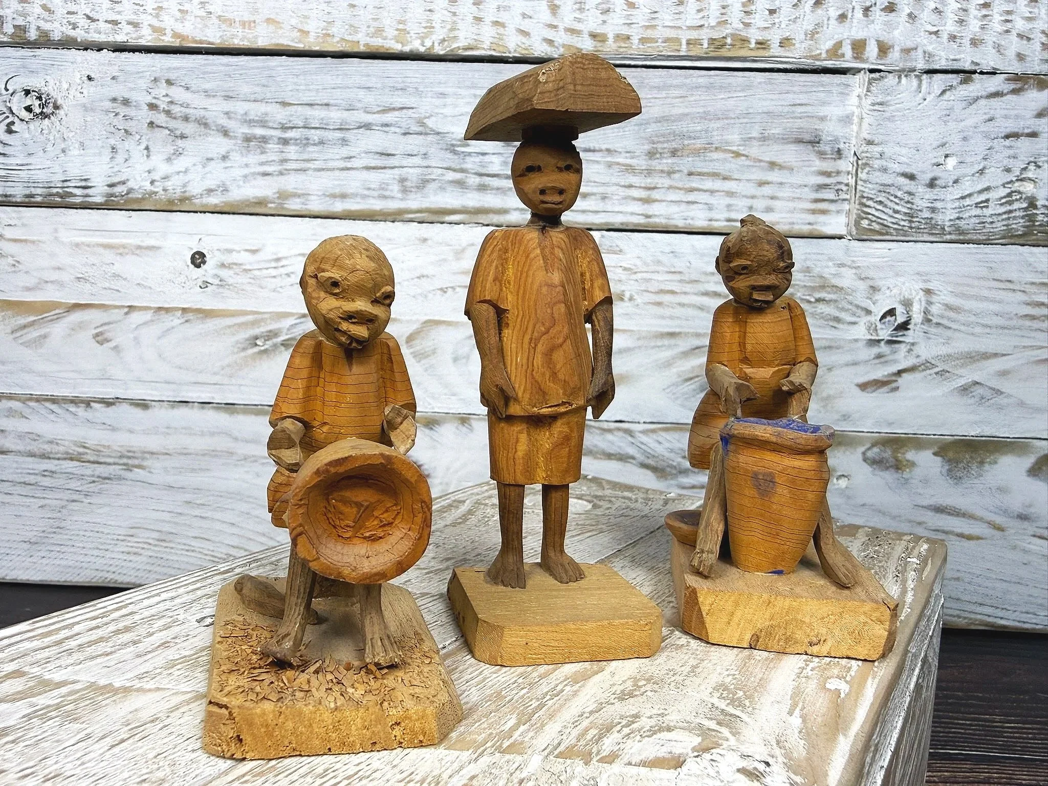 Yoruba Thorn Wood Figures