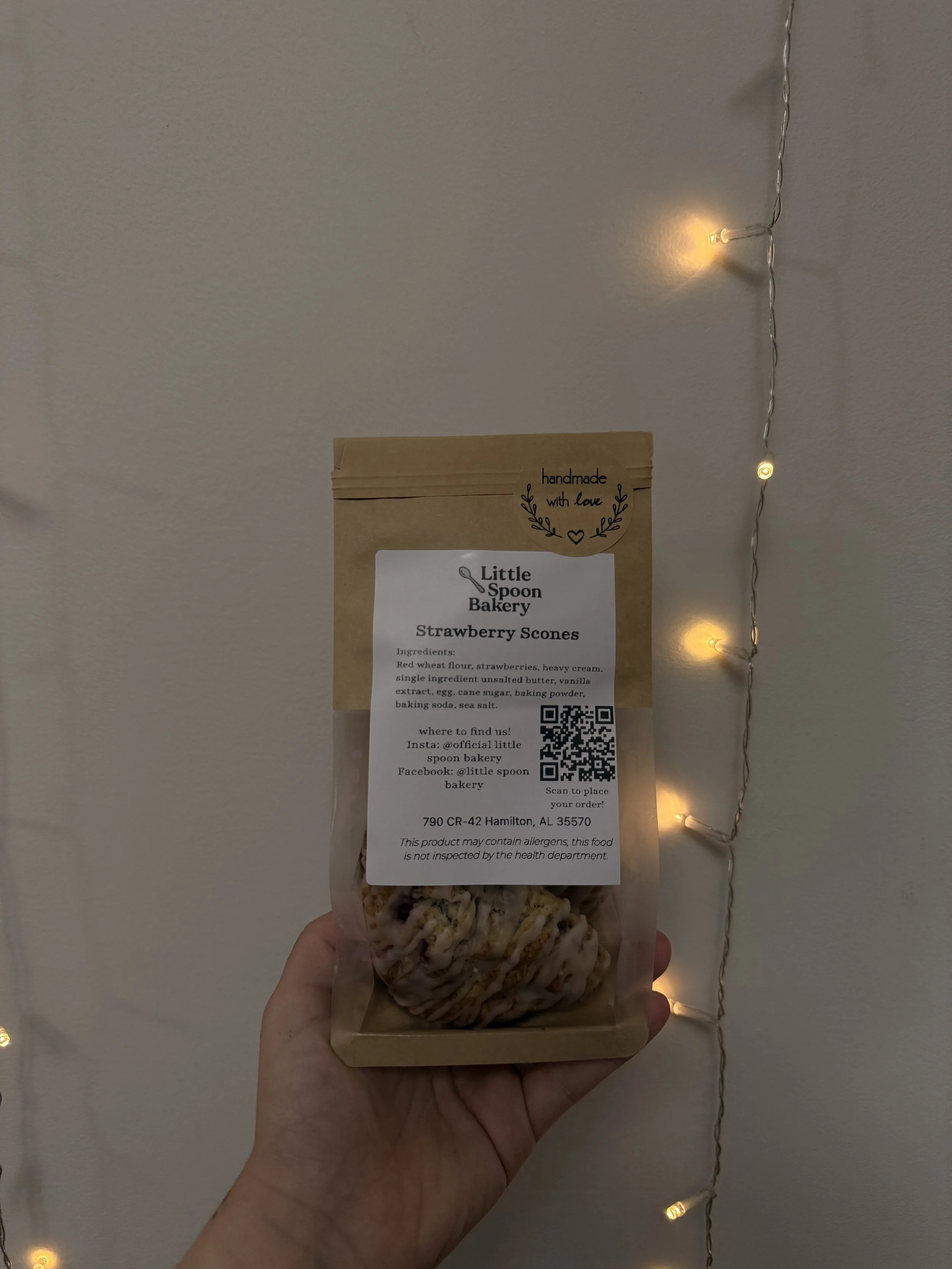 Sourdough Strawberry Scone