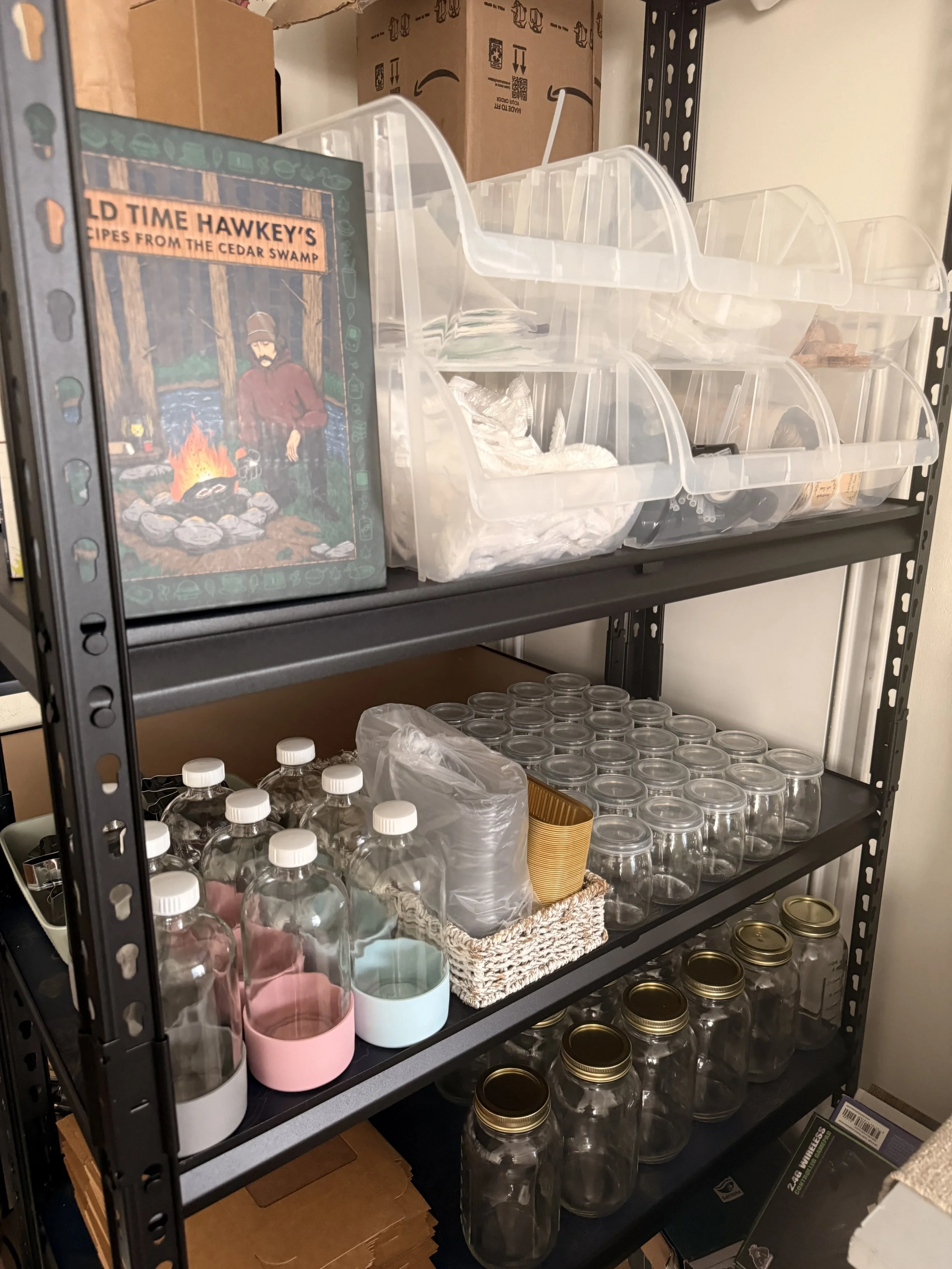 Household Disinfectant + Glass Bottle