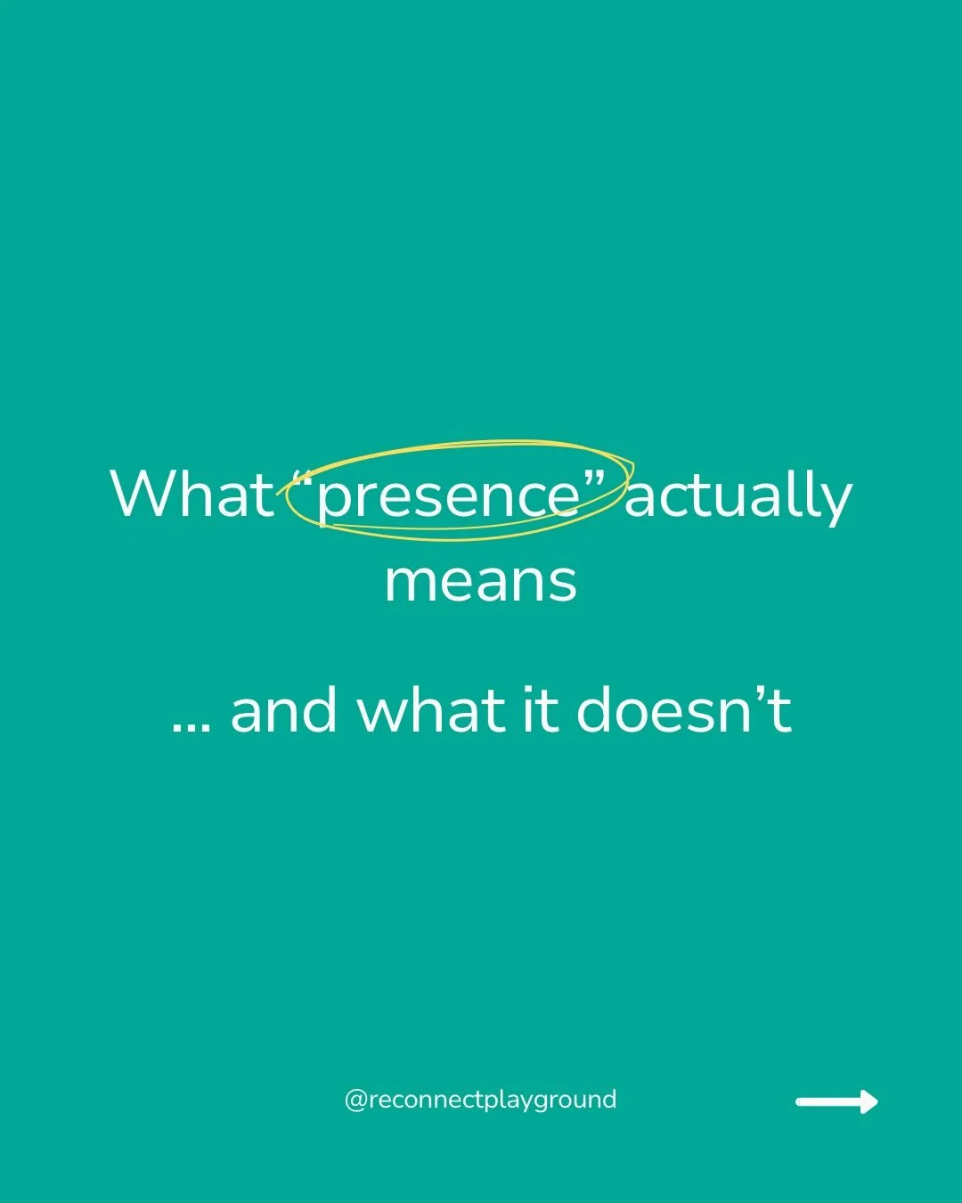presence isn&rsquo;t something you have to &ldquo;do right.&rdquo;
presence is a skill that requires practice. 

it starts with noticing your breath, your shoulders, your attention, your environment. 

try it just now, while you are reading this: how