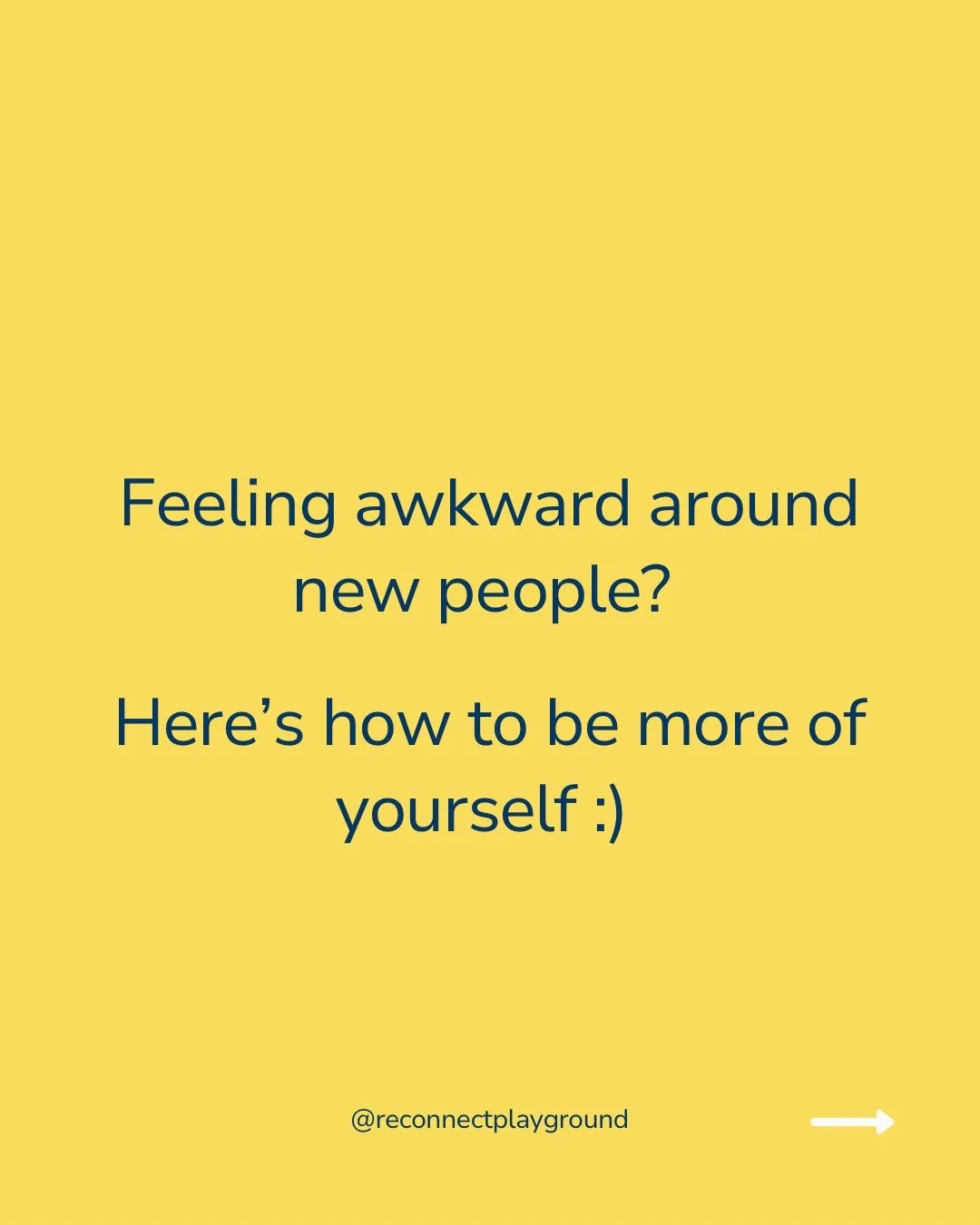 feeling awkward around new people? most definitely you are not alone :)

swipe through for 4 simple steps to feel more like yourself in any social situation:
✨ breath &amp; ground yourself
✨ observe without judgment
✨ approach others with curiosity
✨