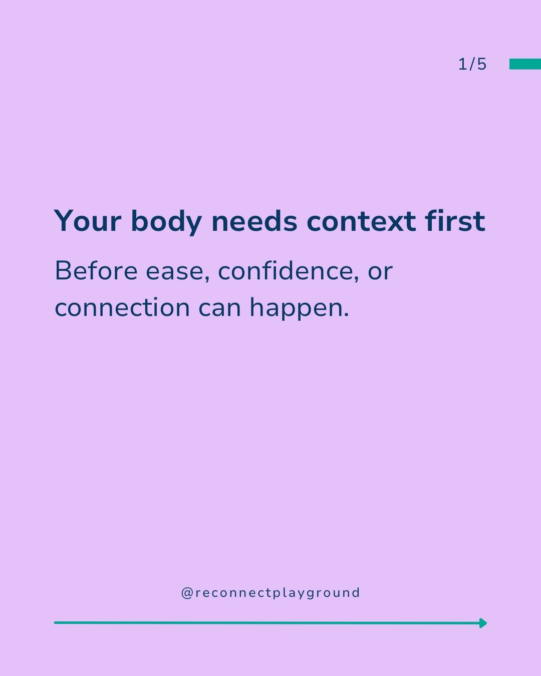 we often try to &ldquo;be present&rdquo; by thinking harder, relaxing more, or performing confidence.

but presence usually comes after your nervous system has enough context.
orientation is one of the most overlooked (and practical) connection skill