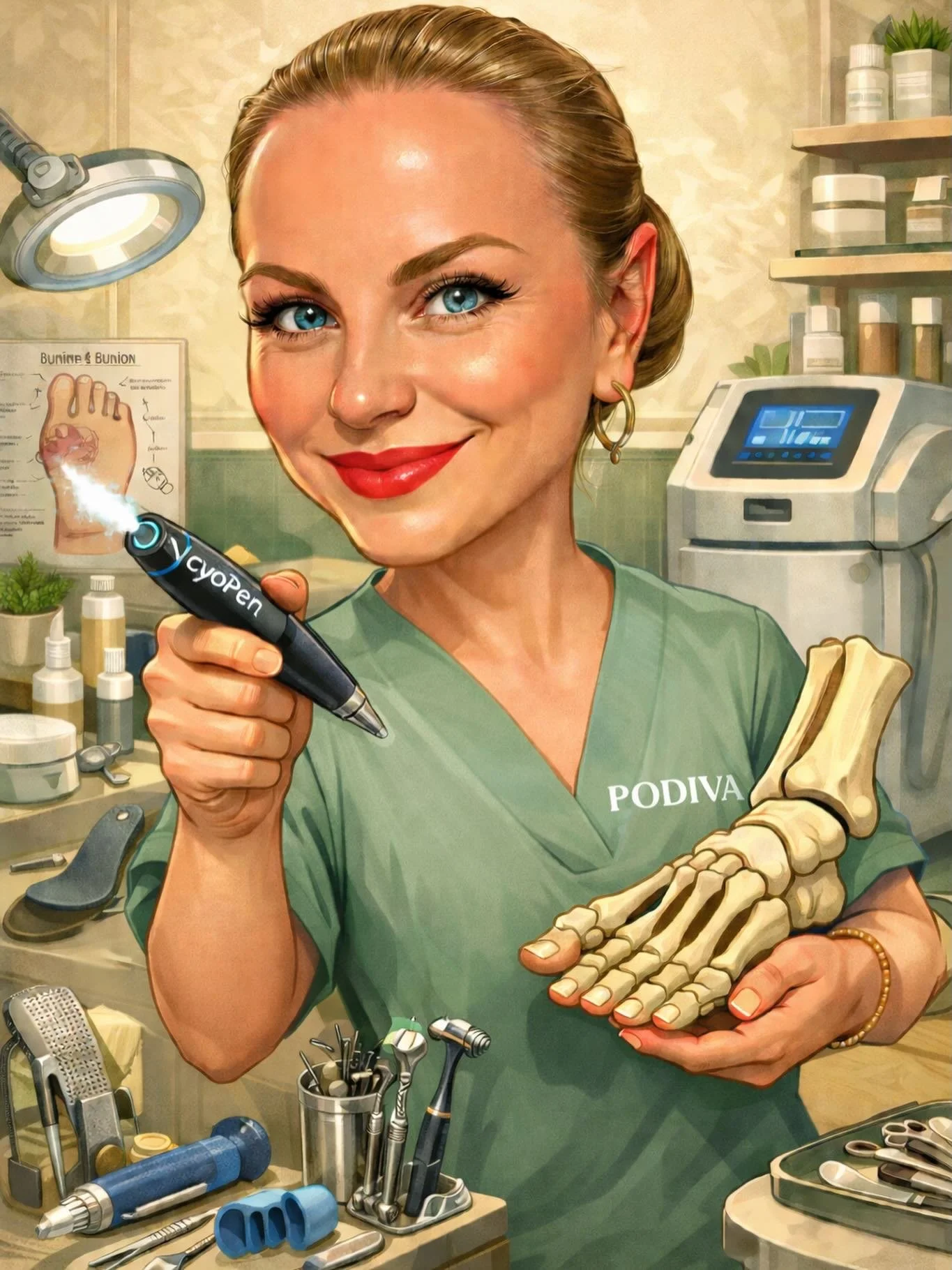 CryoPen cold ❄️
Scalpel sharp 🔪
Smile sweet 😌

Your feet won&rsquo;t know what hit them😎 

#podivacare👣 #cli̇ni̇cli̇fe #feetcare #cryopen #lifeofaclinician