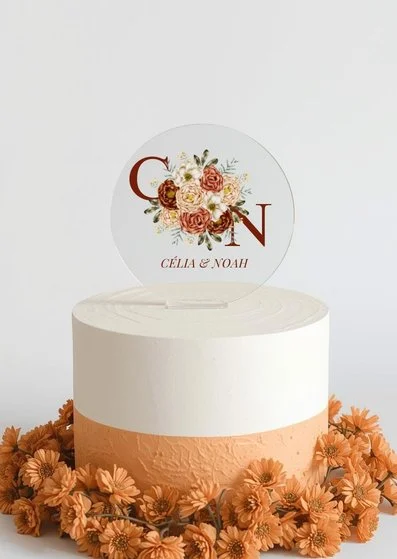 Décoration gateau mariage cake topper terracota maison mossia abidjan