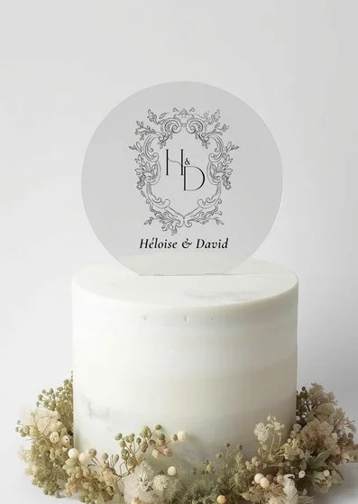 Décoration mariage cake topper Royal