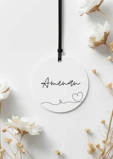 Curly etiquette mariage transparent plexiglass 