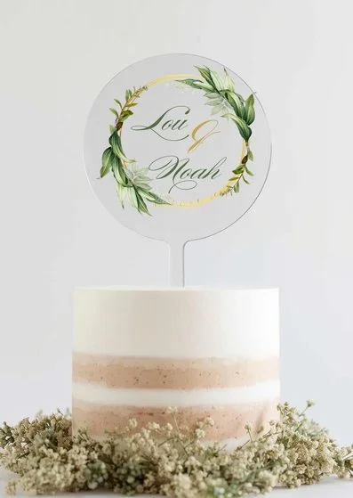 Décoration mariage cake topper Olivier