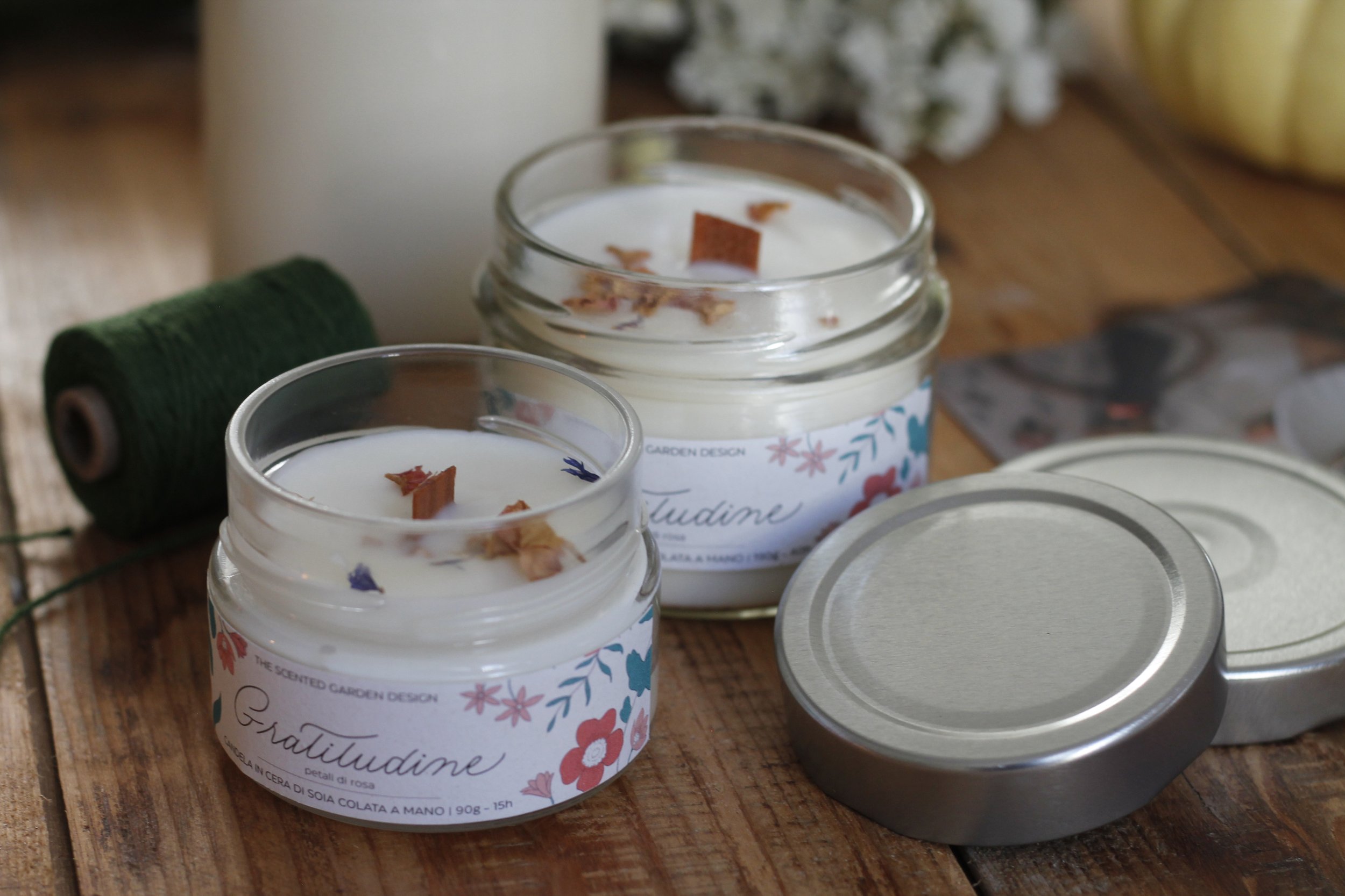 Gratitudine - Candela alla rosa