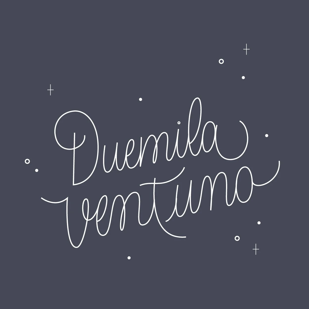 Testo in stile scrittura a mano che dice "D inmueble tentimo" su sfondo grigio scuro con piccole stelle e puntini bianchi